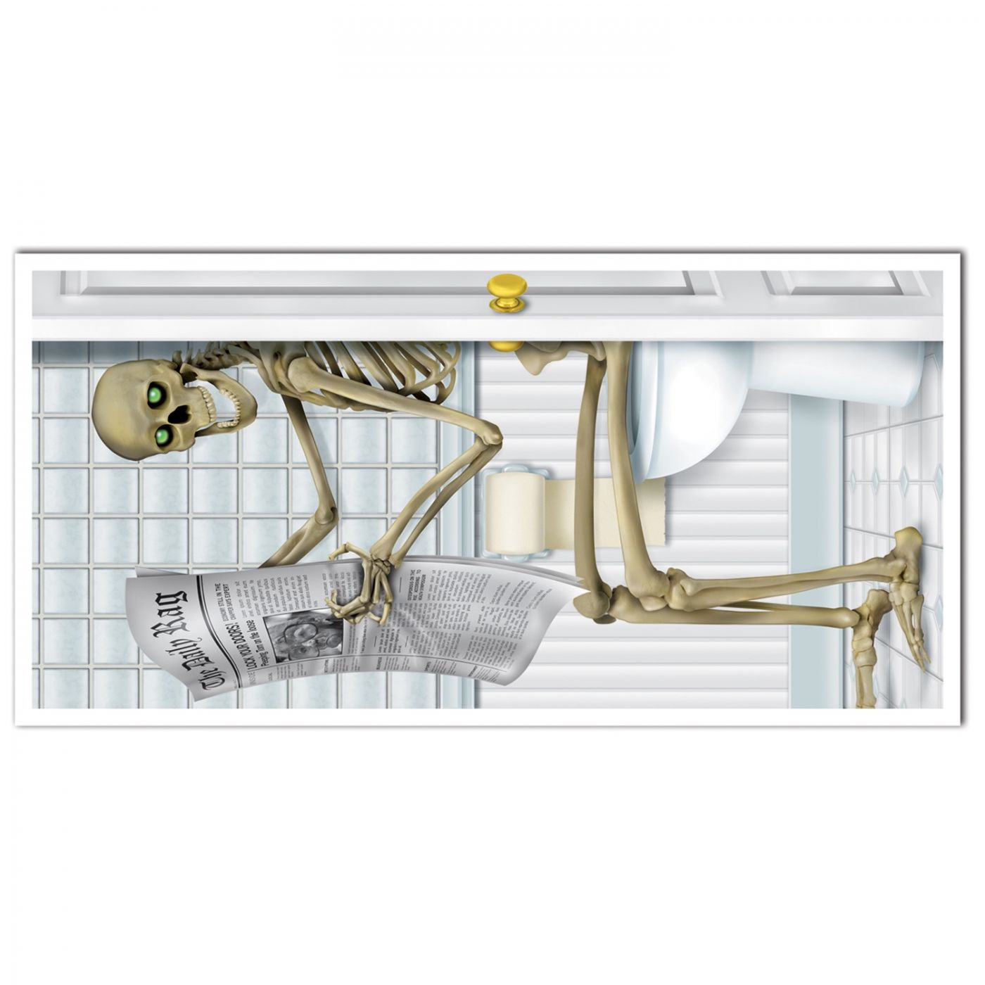 Skeleton Restroom Door Cover image