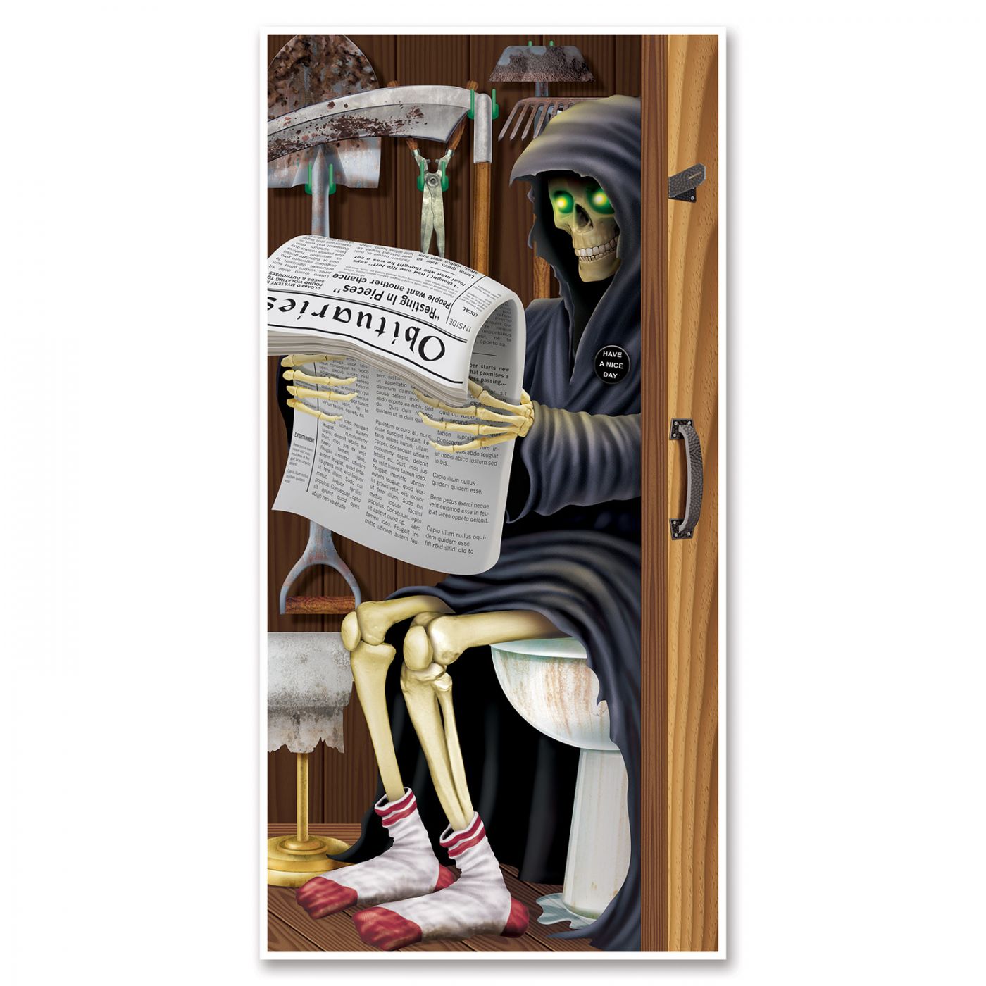 Grim Reaper Restroom Door Cover (12) image