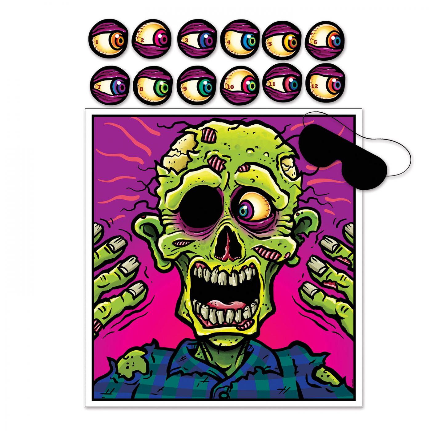 Pin The Eyeball On The Zombie Game (24) image