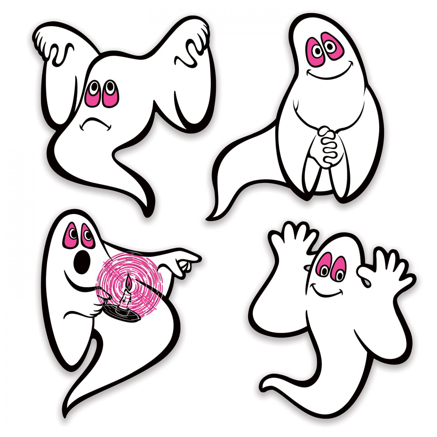 Vintage Halloween Ghosts Peel 'N Place (12) image
