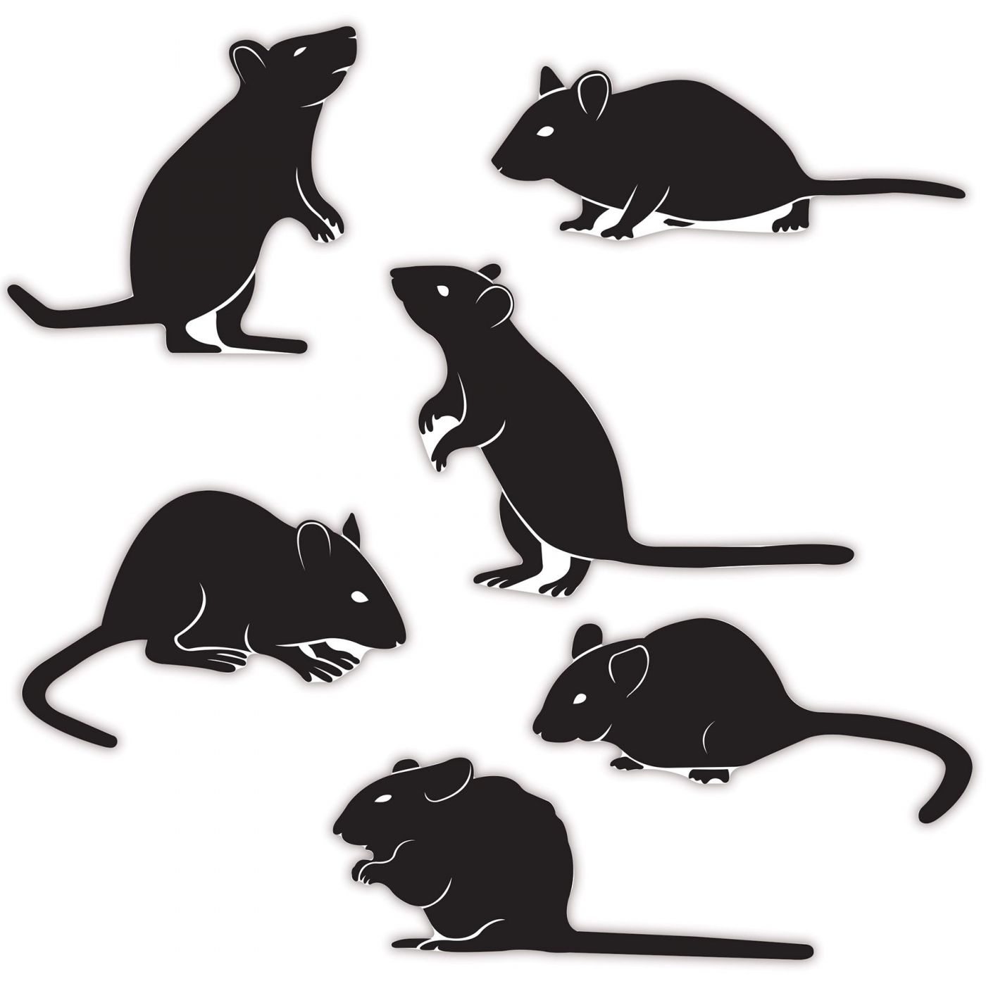 Mice Silhouettes (12) image