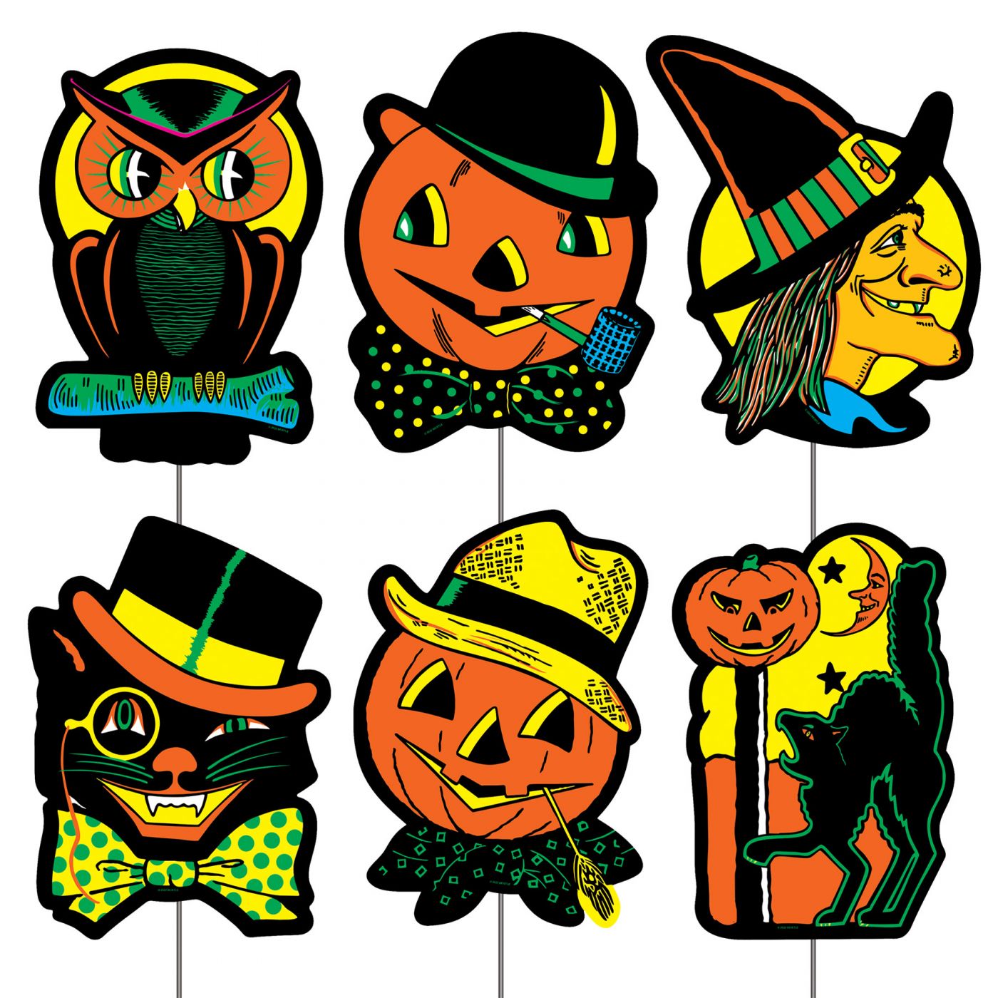 Plastic Halloween Yard Signs (6) image