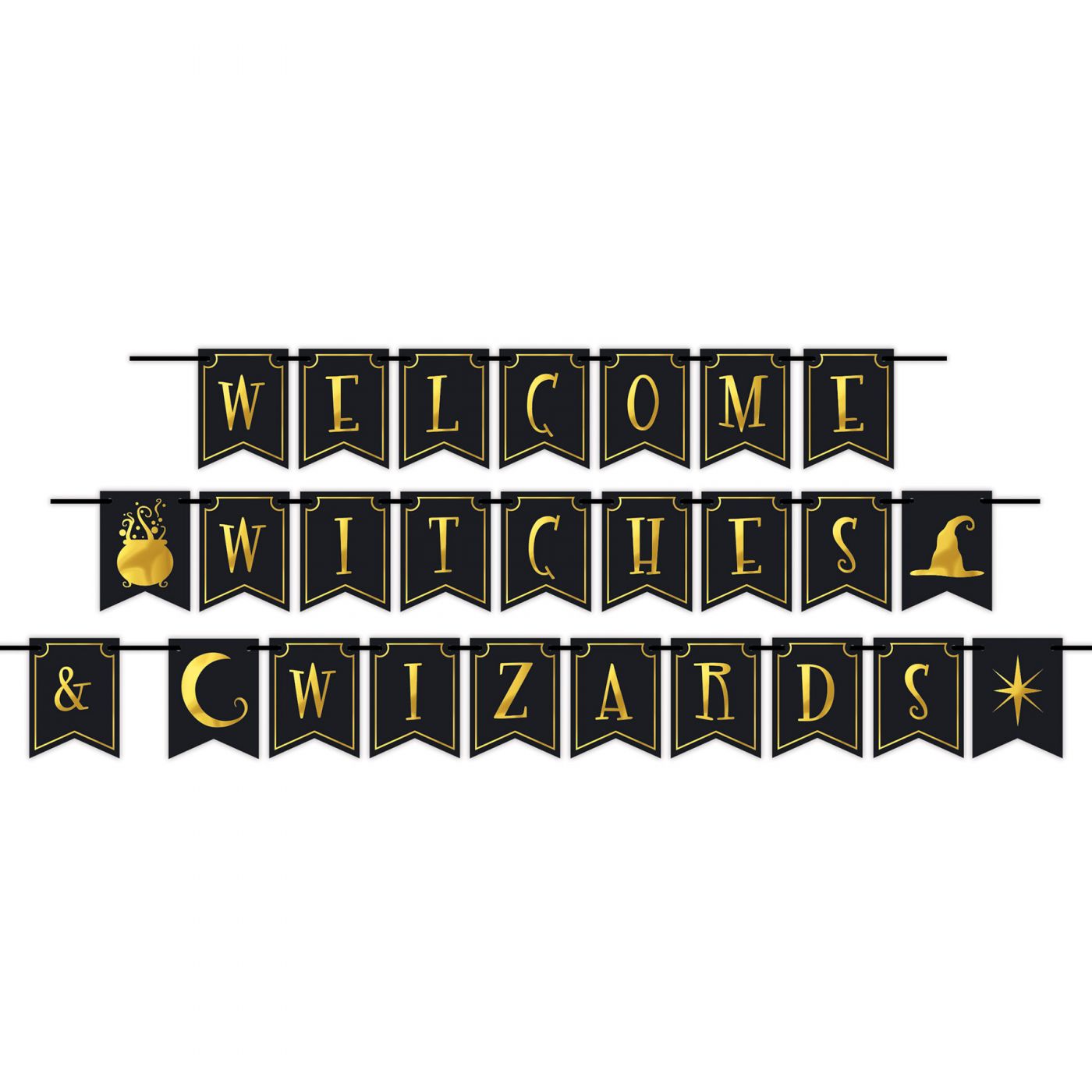 Foil Welcome Witches & Wizards Streamer (12) image