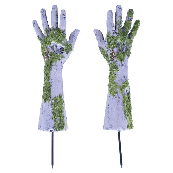 Plastic Zombie Hand Yard Stakes (6) image