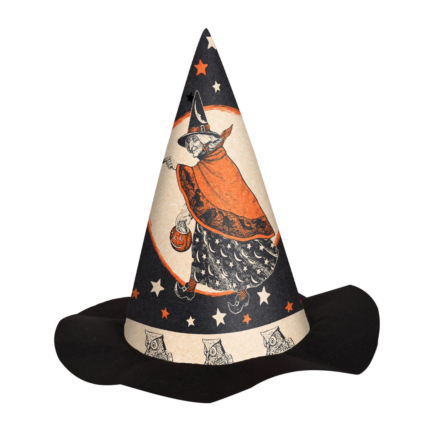 Vintage Halloween Felt Witch Hat (12) image