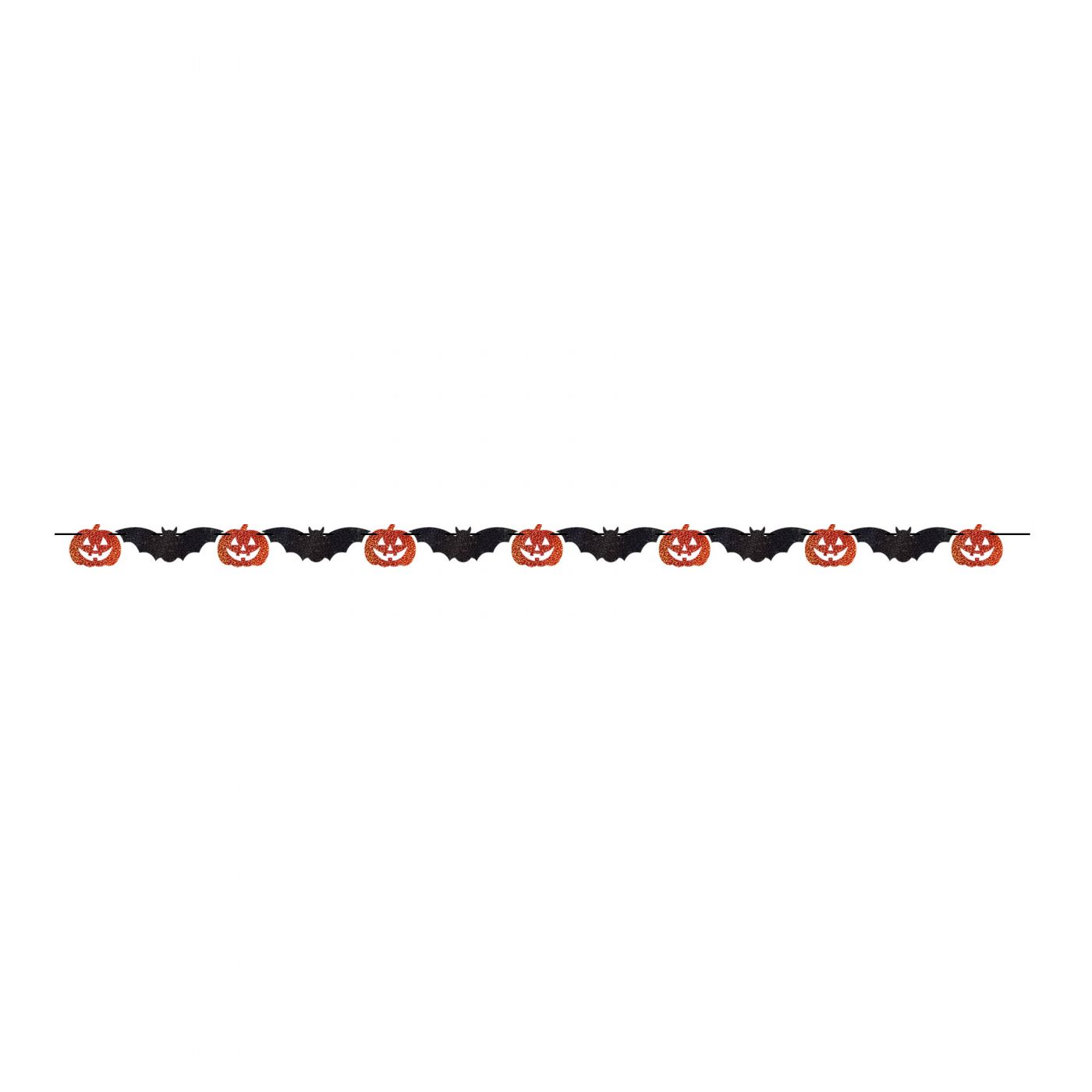 Pumpkin & Bat Streamer (12) image