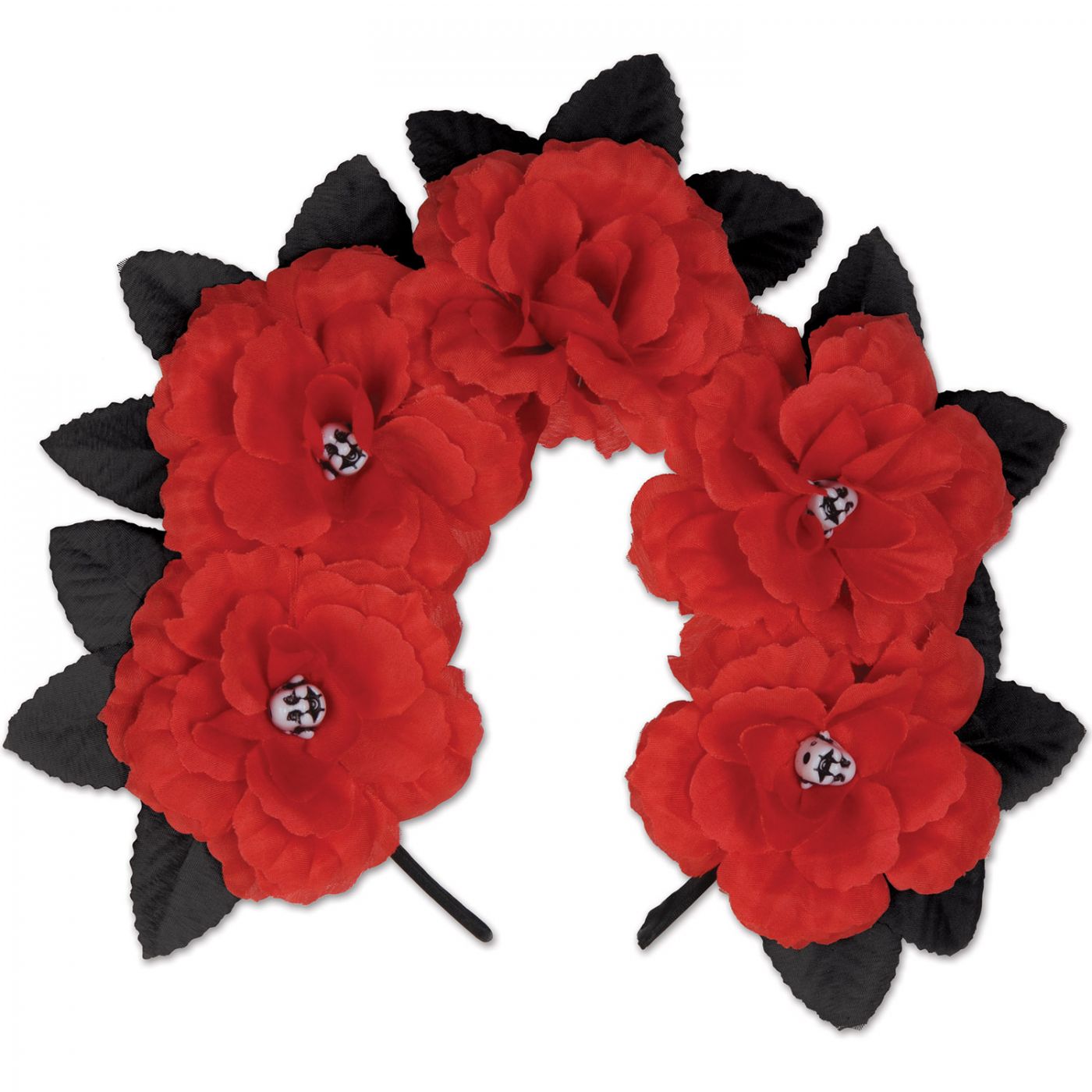 Day of the Dead Red Floral Headband (12) image