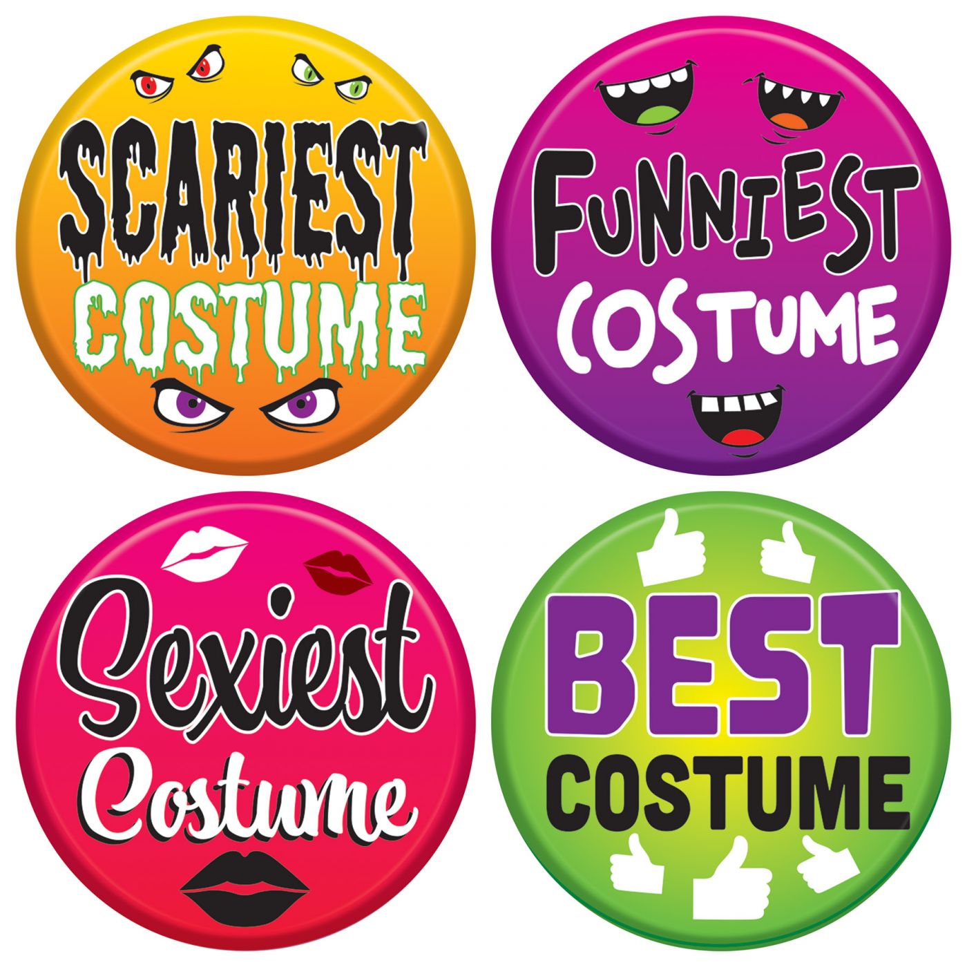 Halloween Costume Buttons (12) image