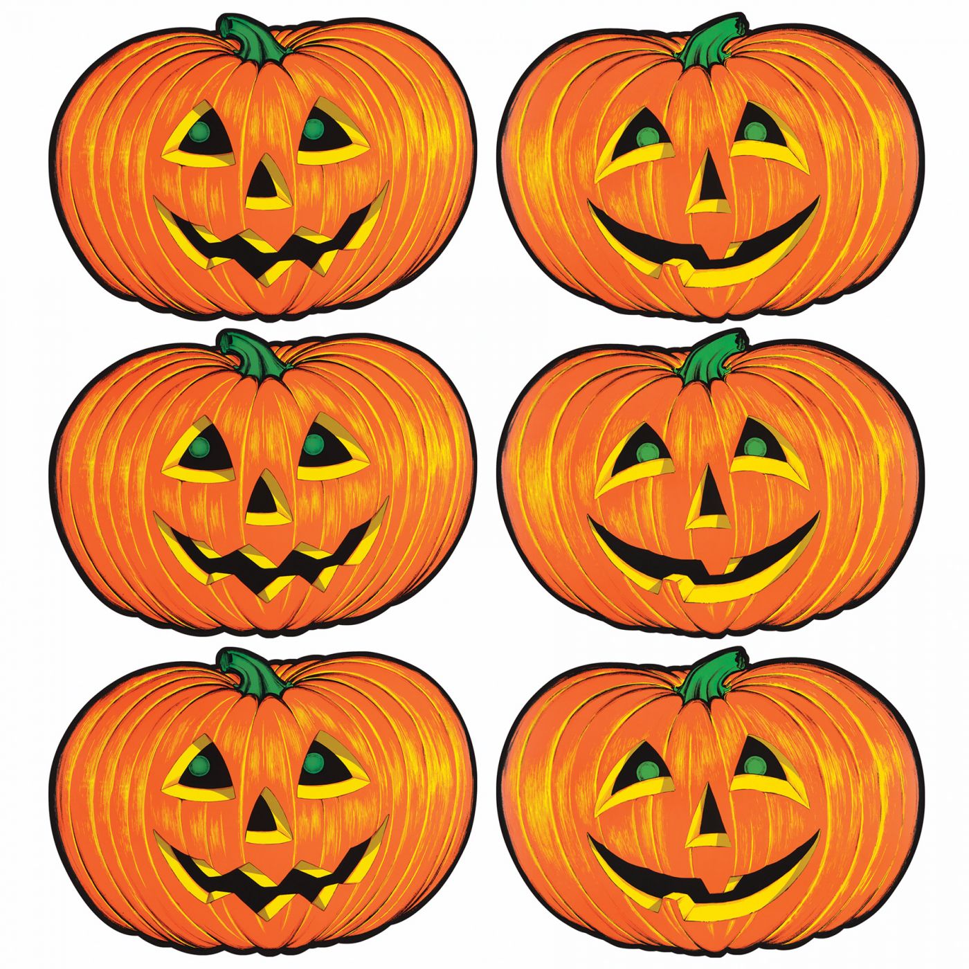 Jack-O-Lantern Cutouts (12) image