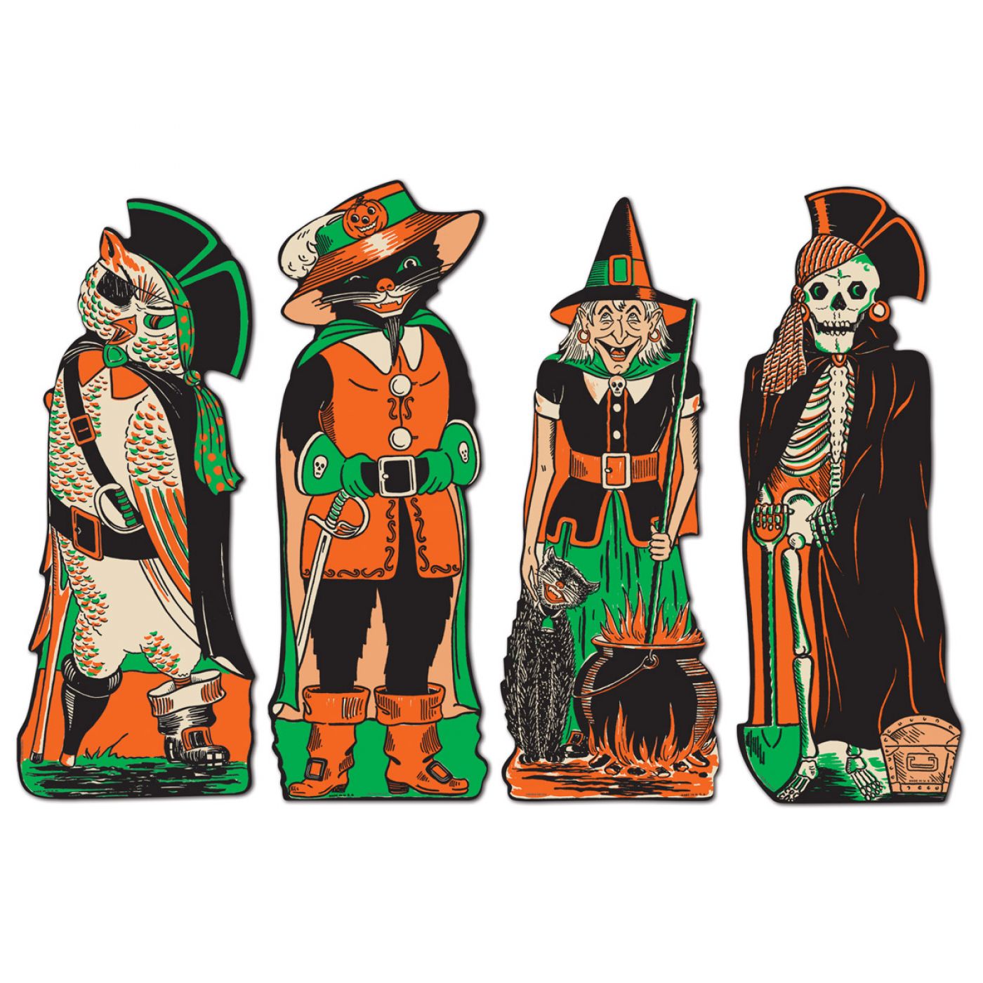 Vintage Halloween Fanci-Dress Cutouts (12) image