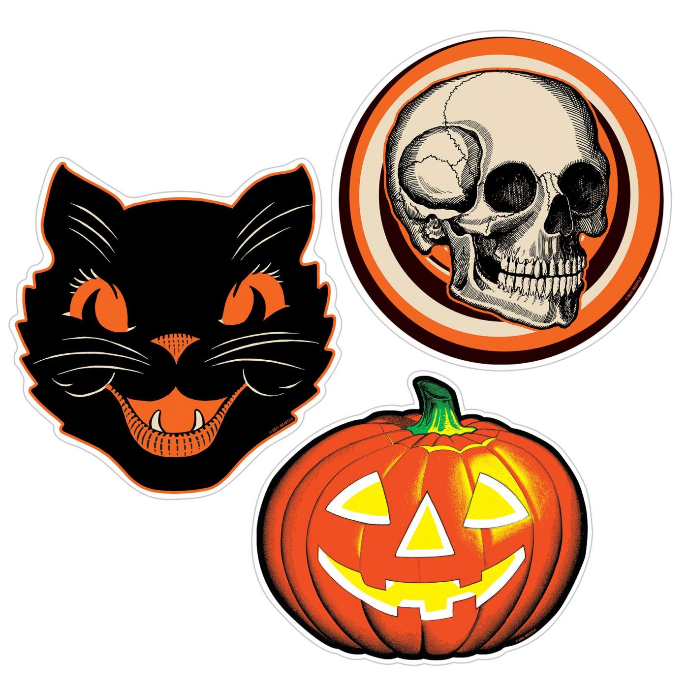 Plastic Vintage Halloween Cutouts (12) image