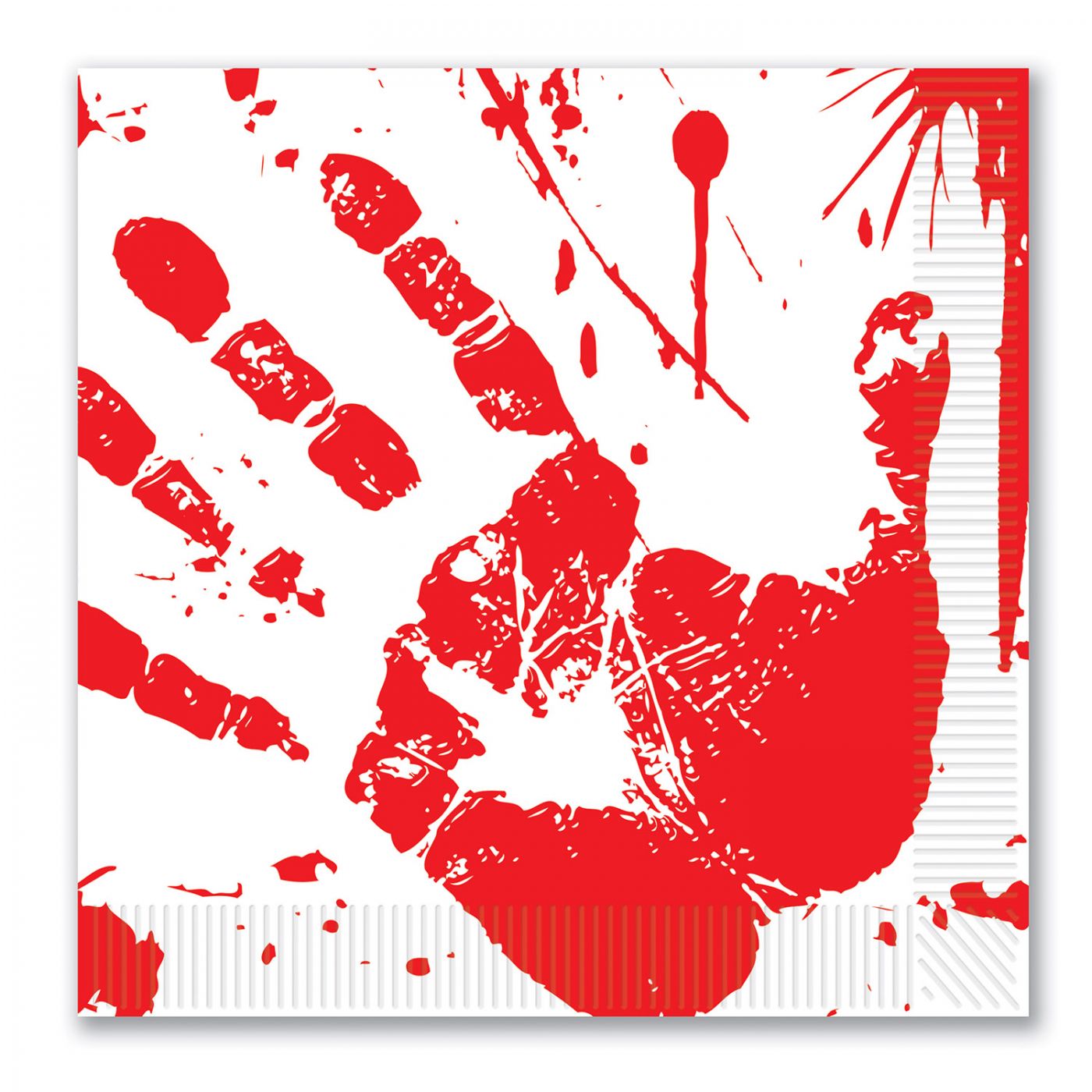 Image of Bloody Handprints Luncheon Napkins (12)