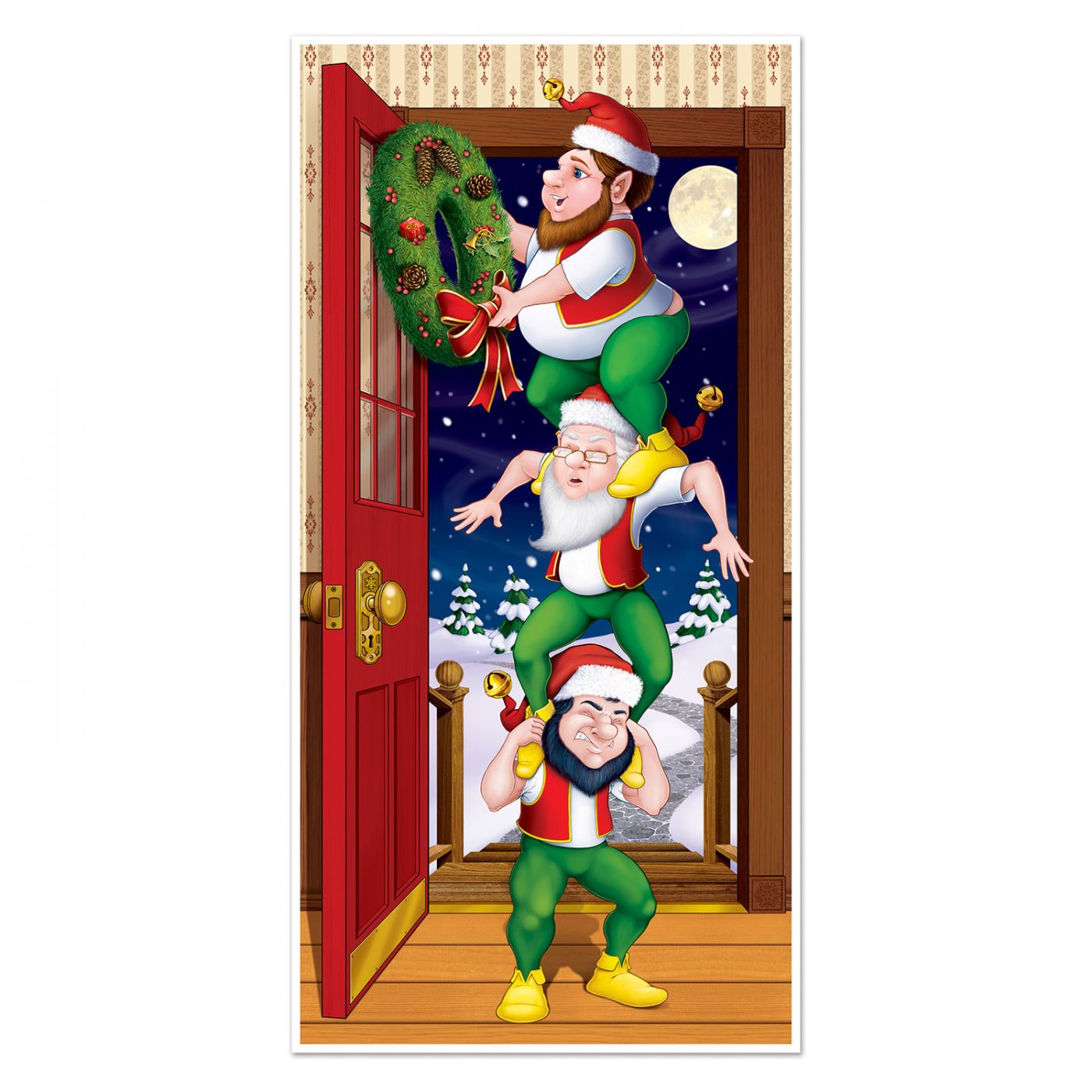 Christmas Elves Door Cover (12) image