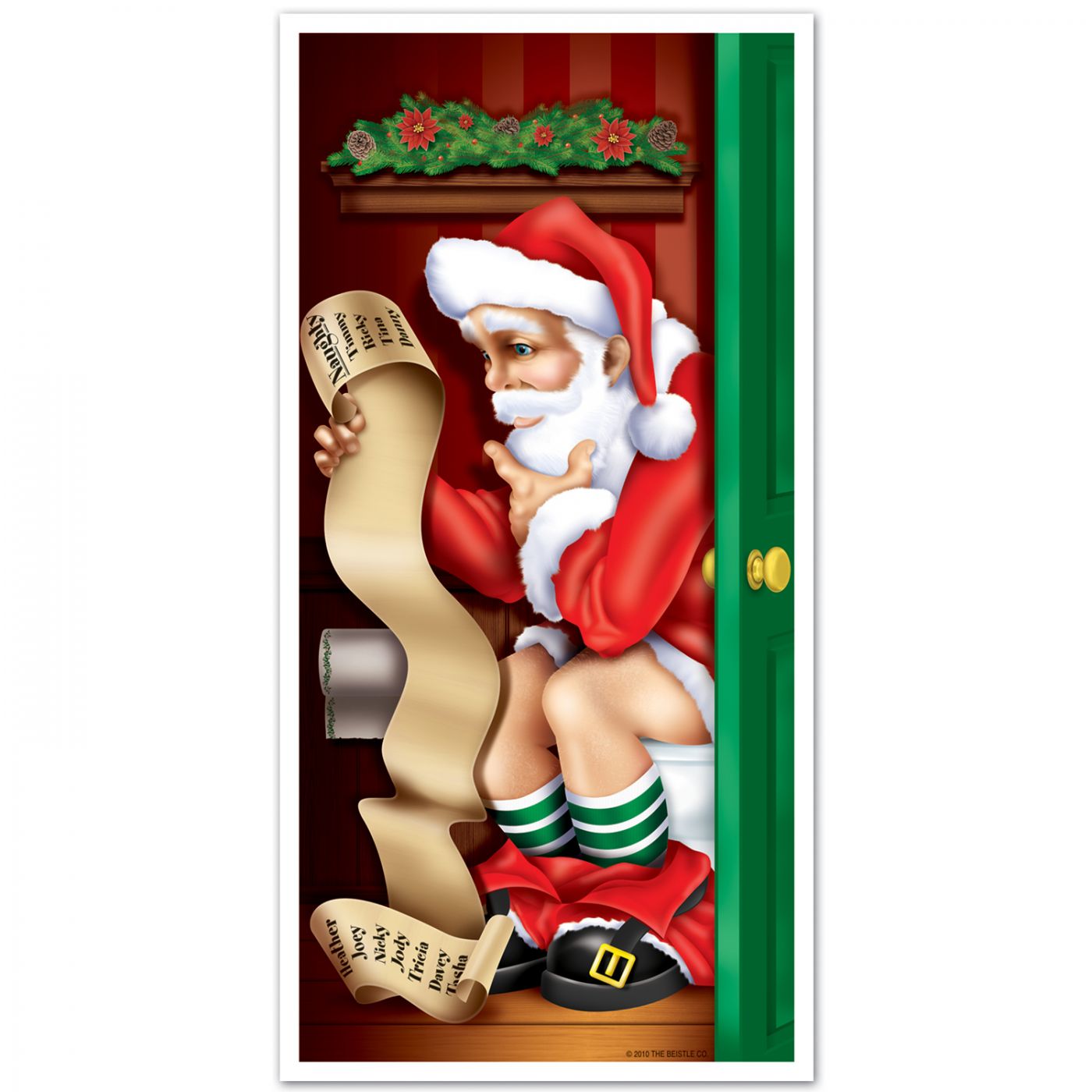 Santa Restroom Door Cover image