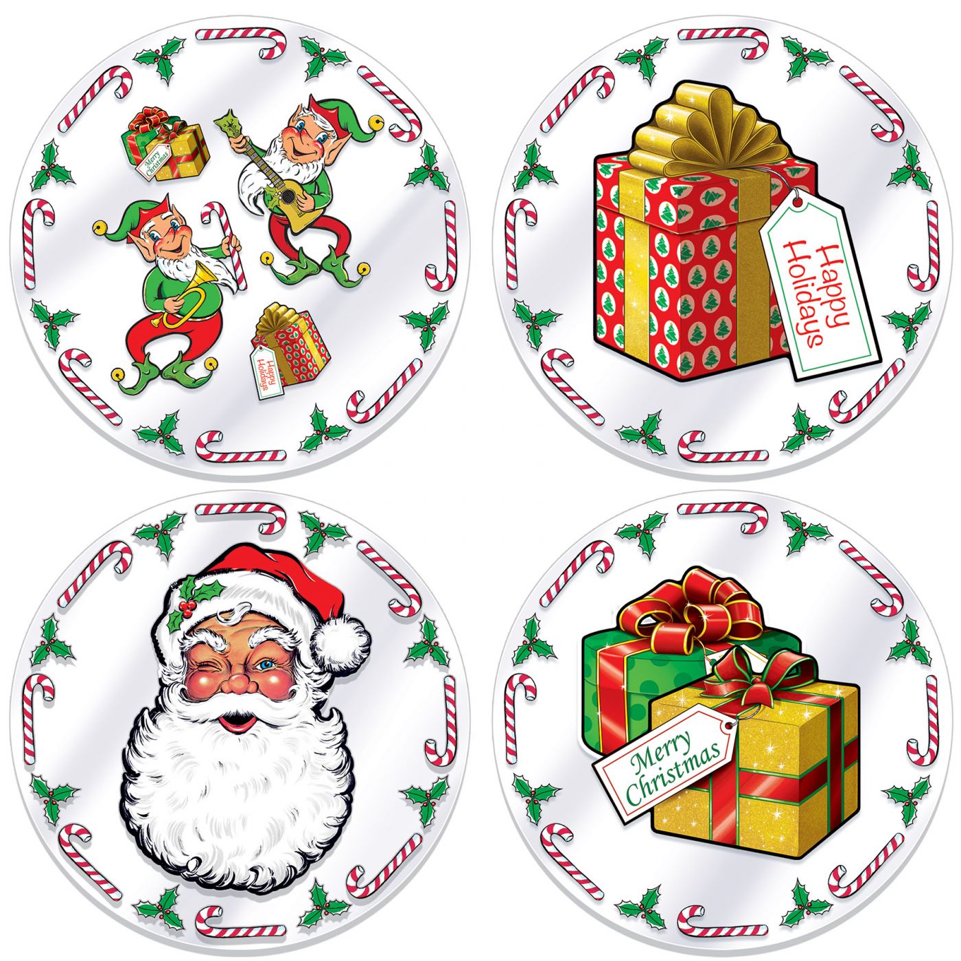 Plastic Santa's Workshop Placemats (12) image