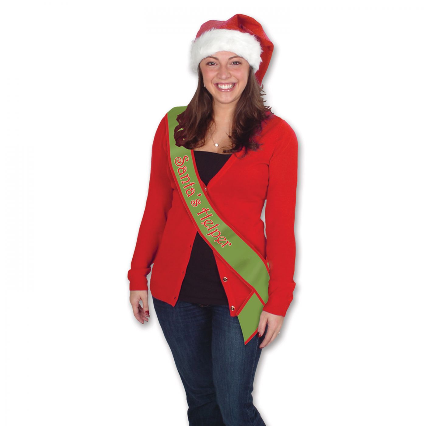 Santa's Helper Satin Sash (6) image