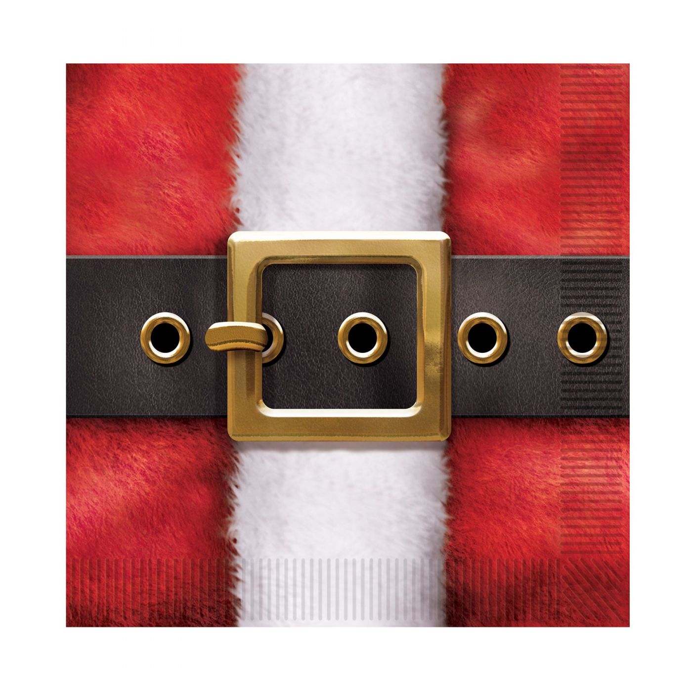 Santa's Belt Buckle Luncheon Napkins (12) image