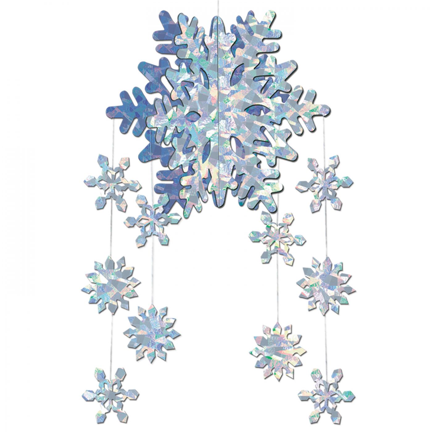 3-D Snowflake Mobile (12) image