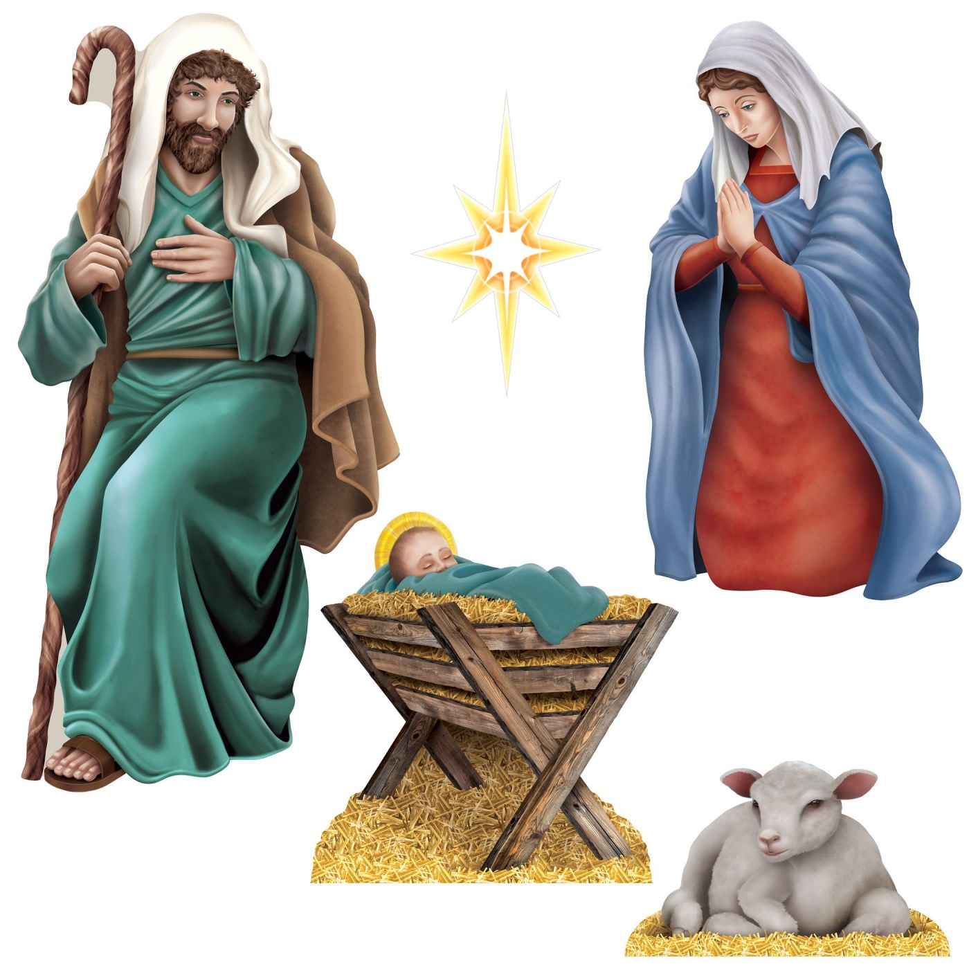 Nativity Scene Cutouts (12) image