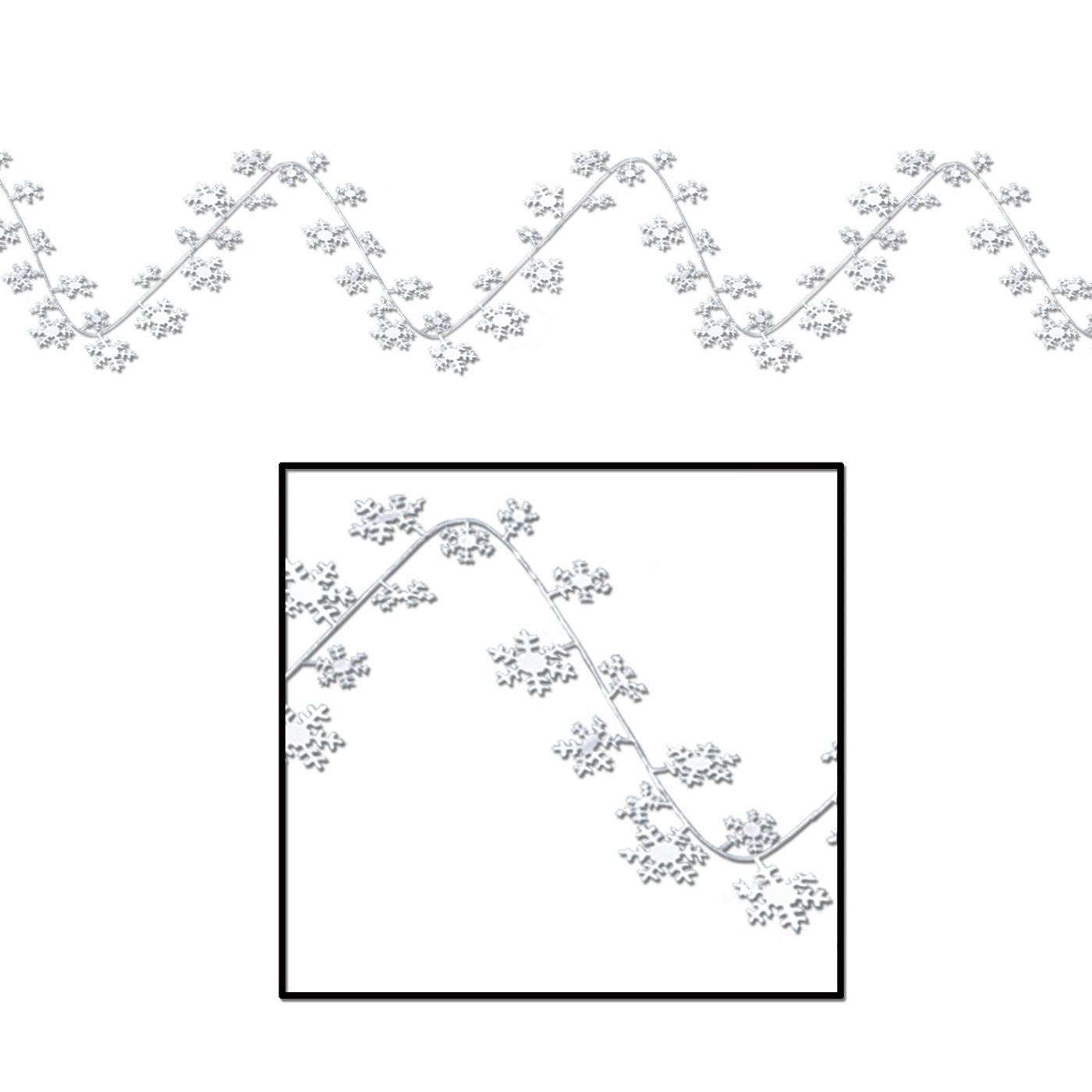 Gleam 'N Flex Snowflake Garland (12) image