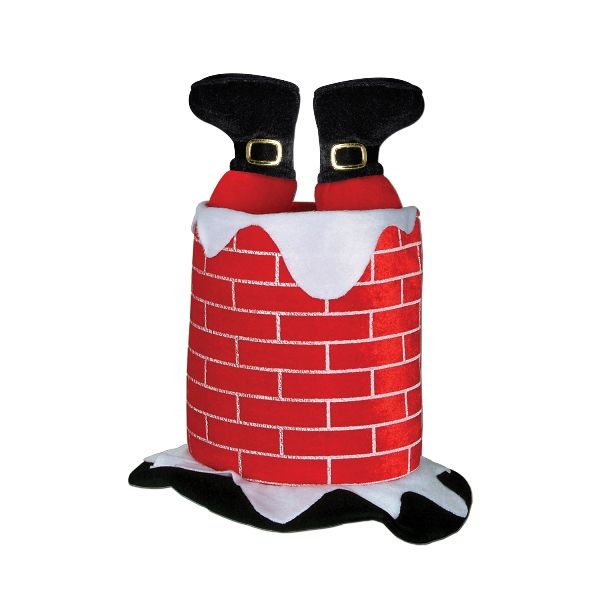 Plush Santa Chimney Hat (6) image