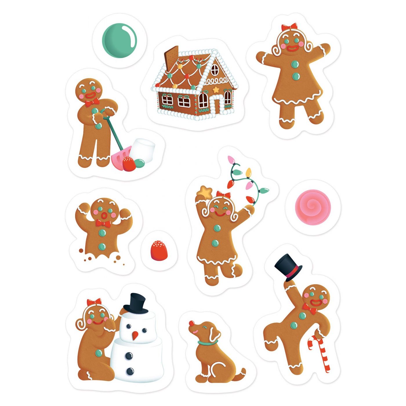 Gingerbread Stickers (12) image