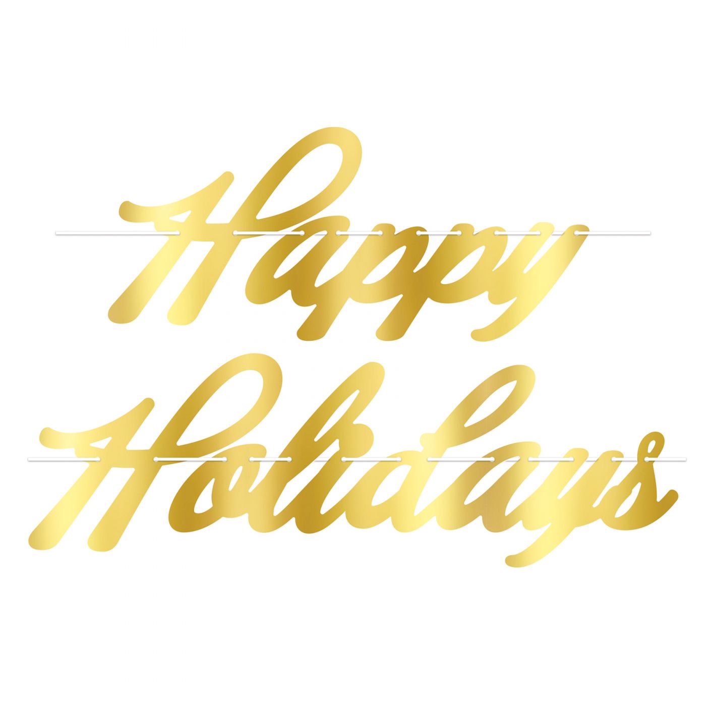 Foil Happy Holidays Streamer (12) image