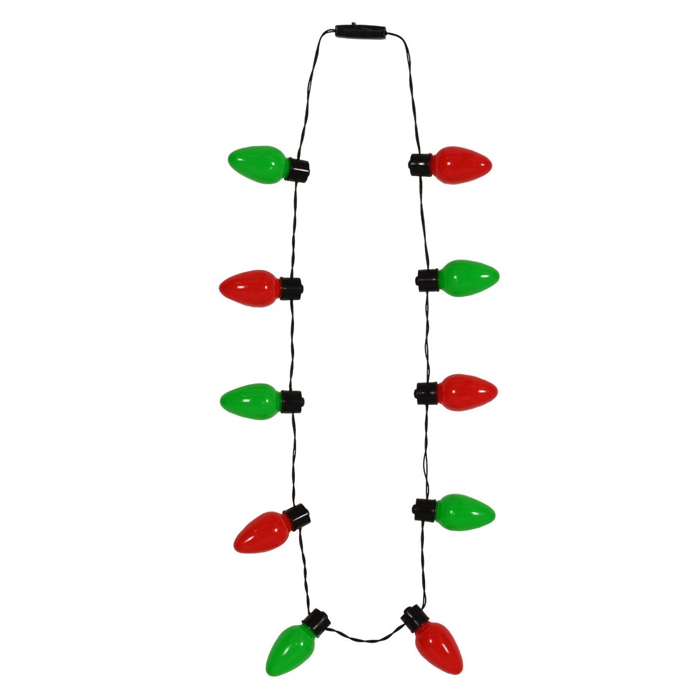 Light Up Christmas Light Bulb Necklace (12) image