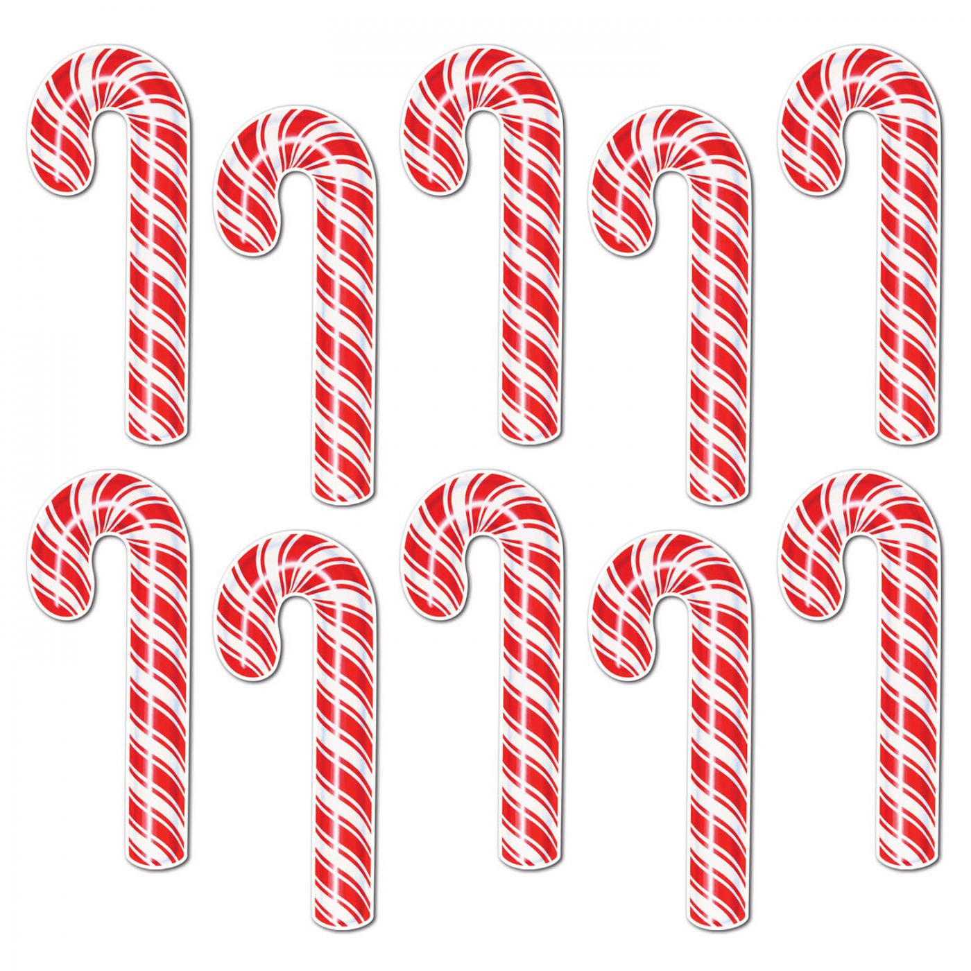 Mini Candy Cane Cutouts (12) image