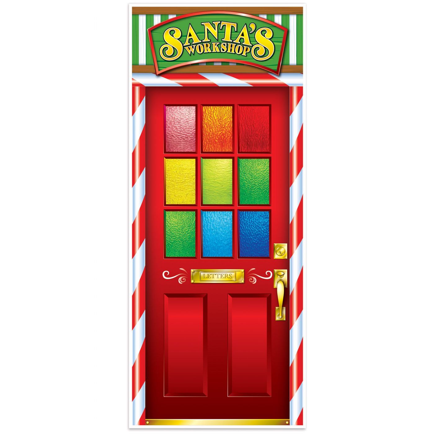 Santa's Workshop Door Cover (12) image