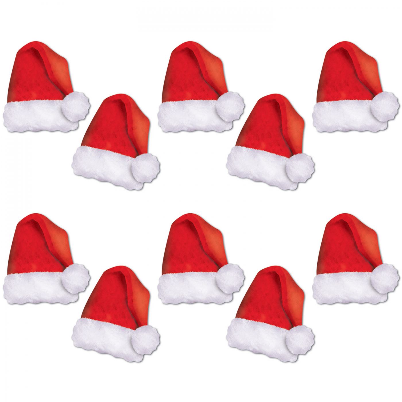 Mini Santa Hat Cutouts (12) image