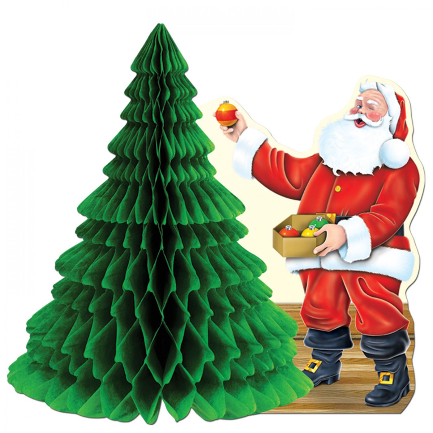 Santa w/Tissue Tree Centerpiece (12) image