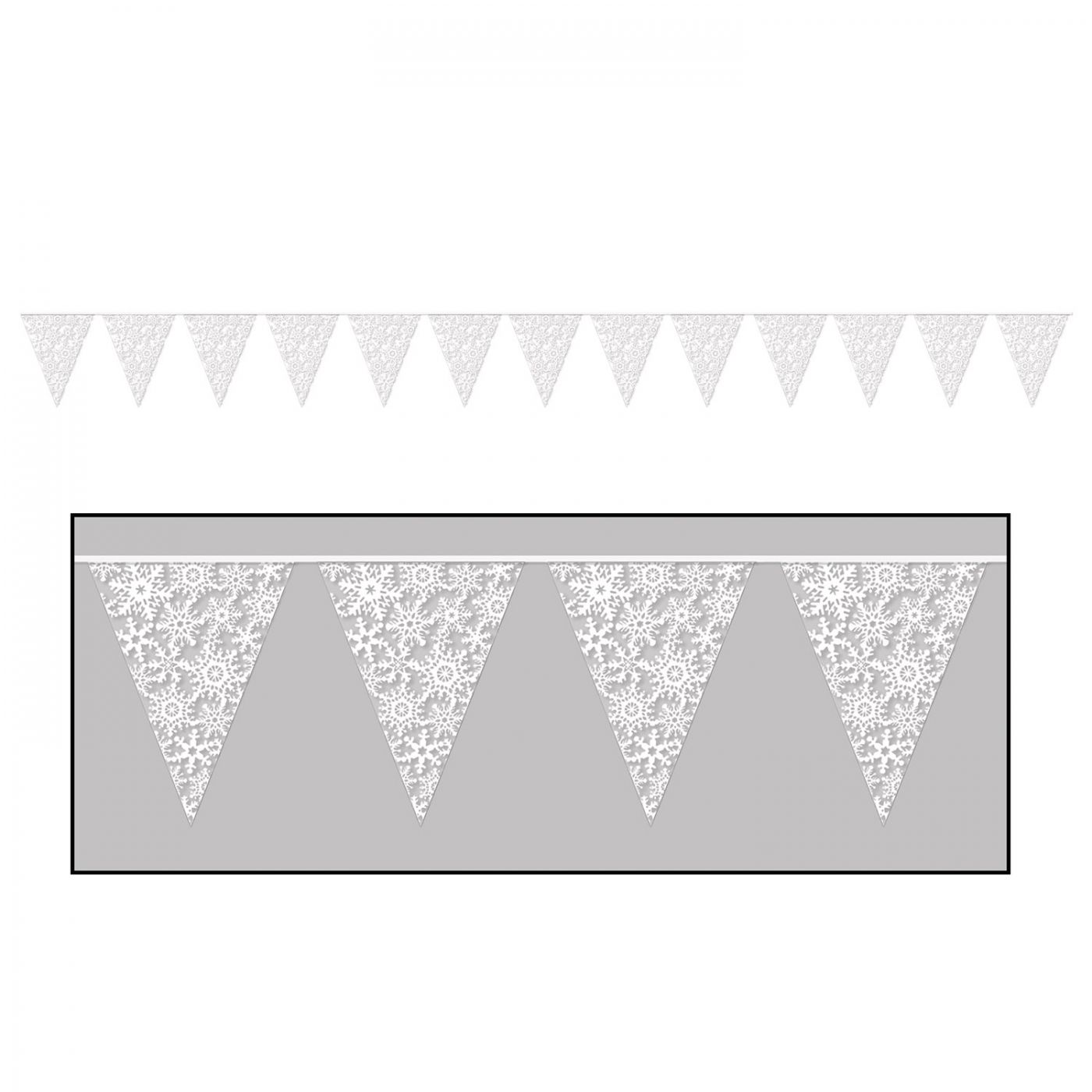 Snowflake Pennant Banner (12) image