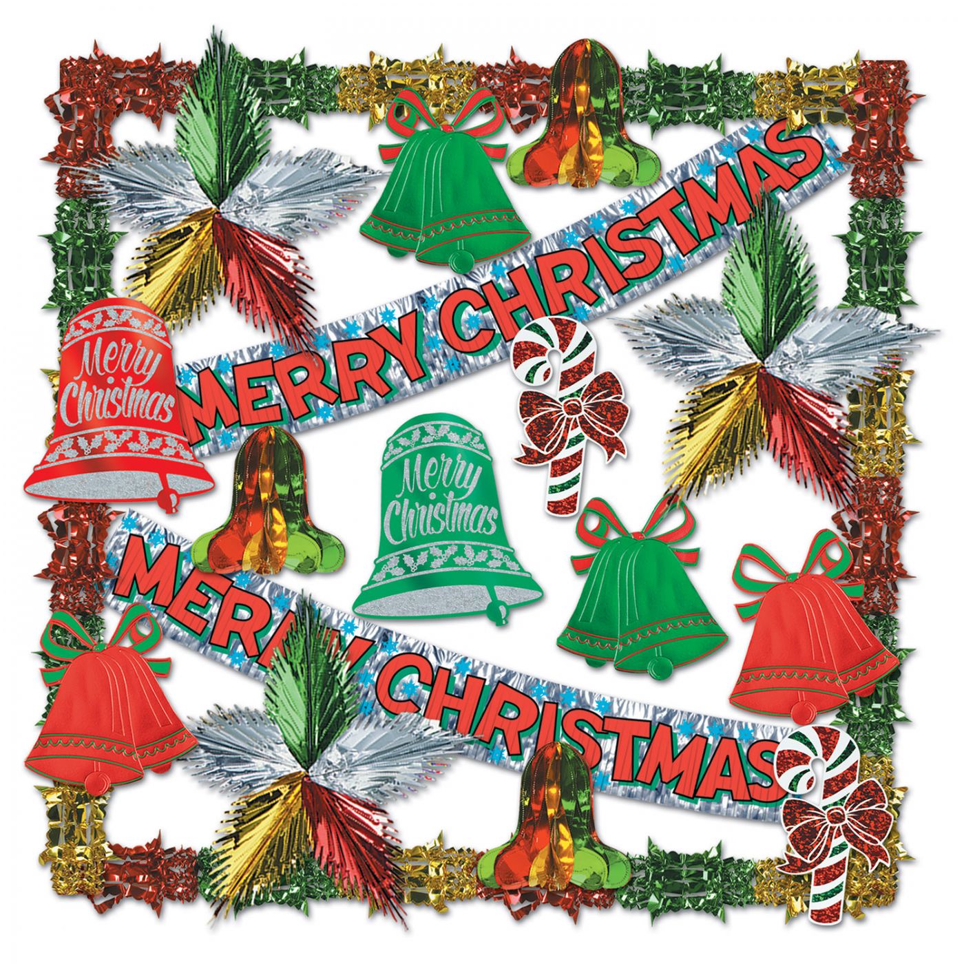 Merry Christmas Metallic Dec Kit-20 Pcs (1) image