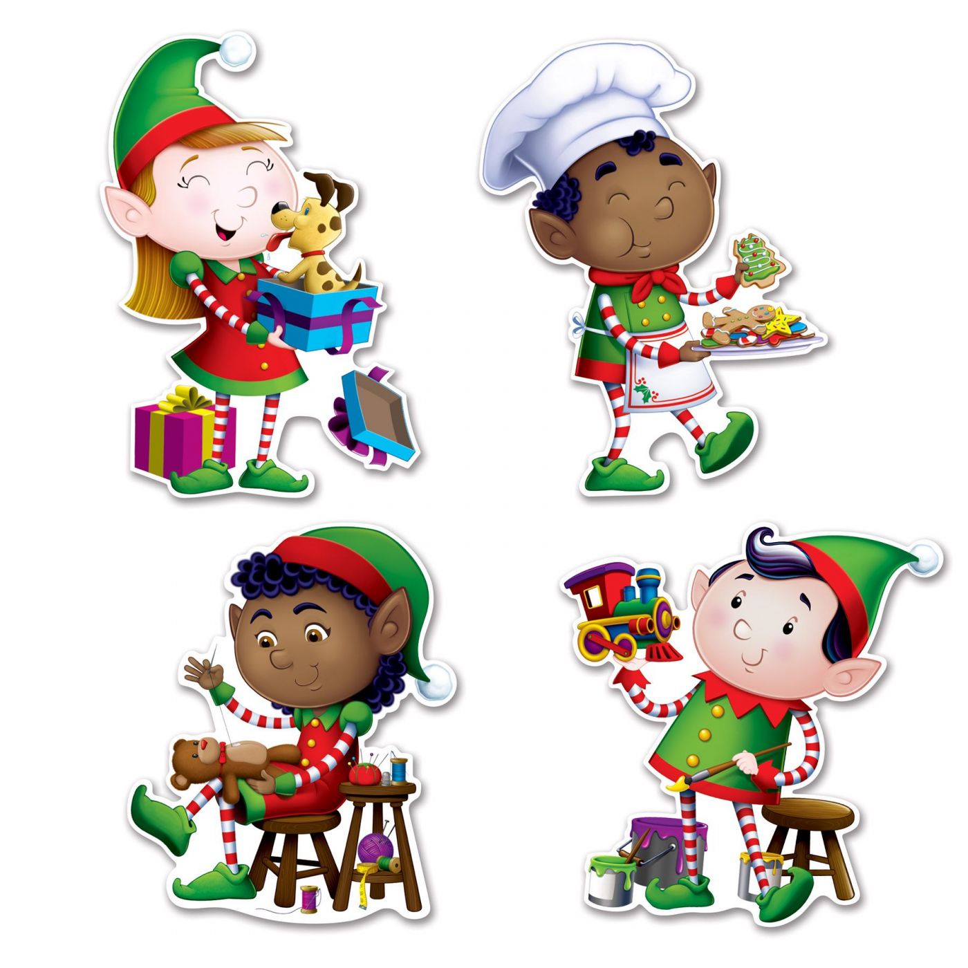 Elves Cutouts (12) image