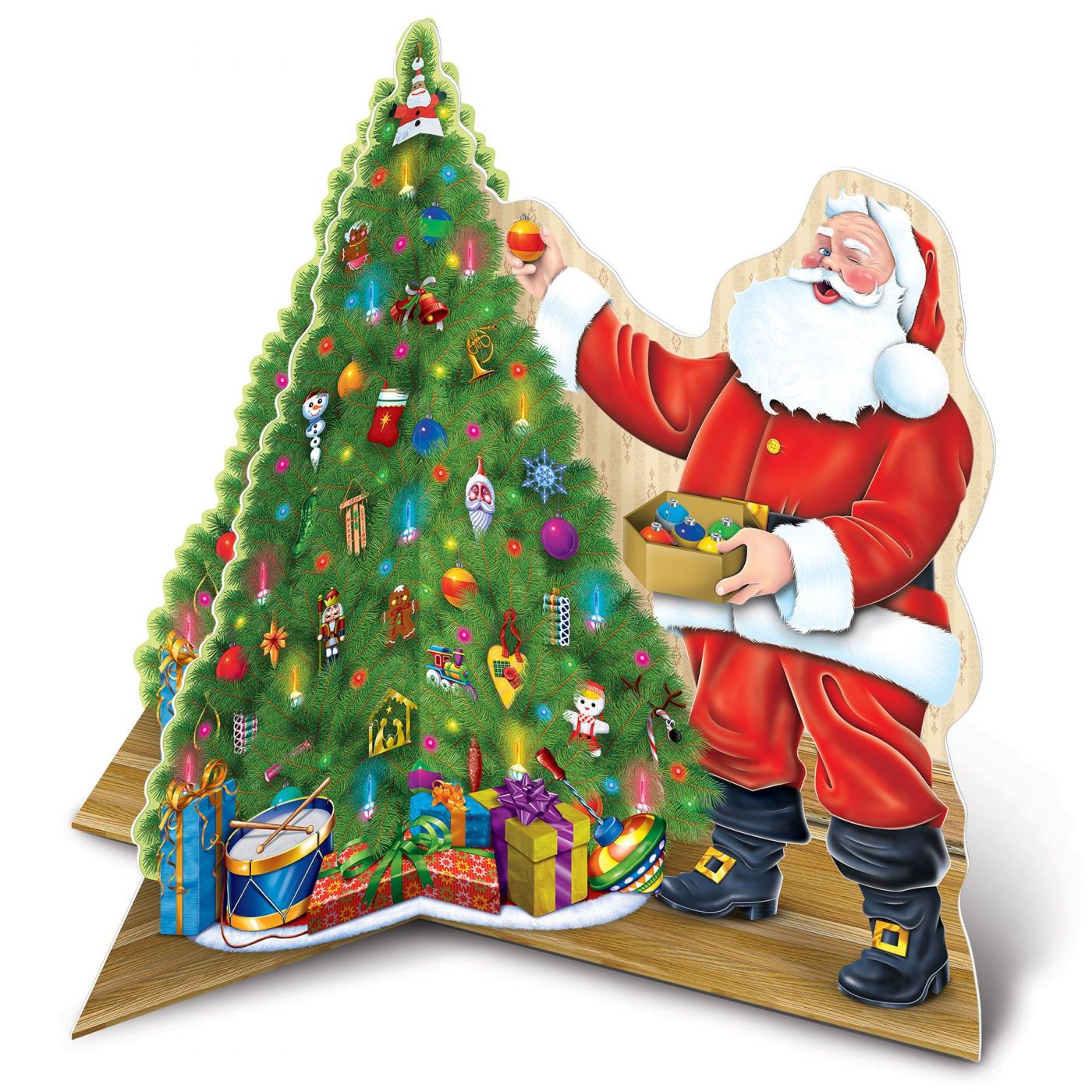 3-D Santa w/Tree Centrepiece (12) image