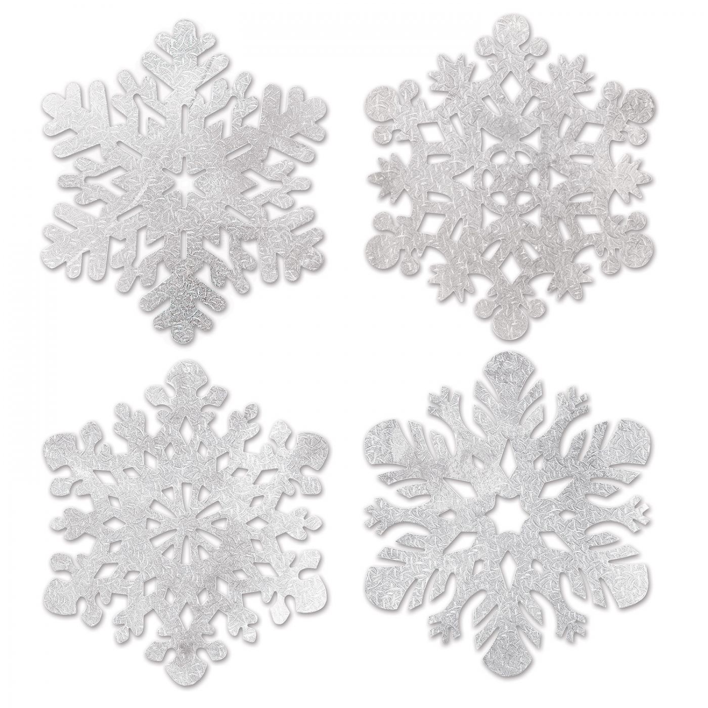 Pkgd Foil Snowflake Cutouts image