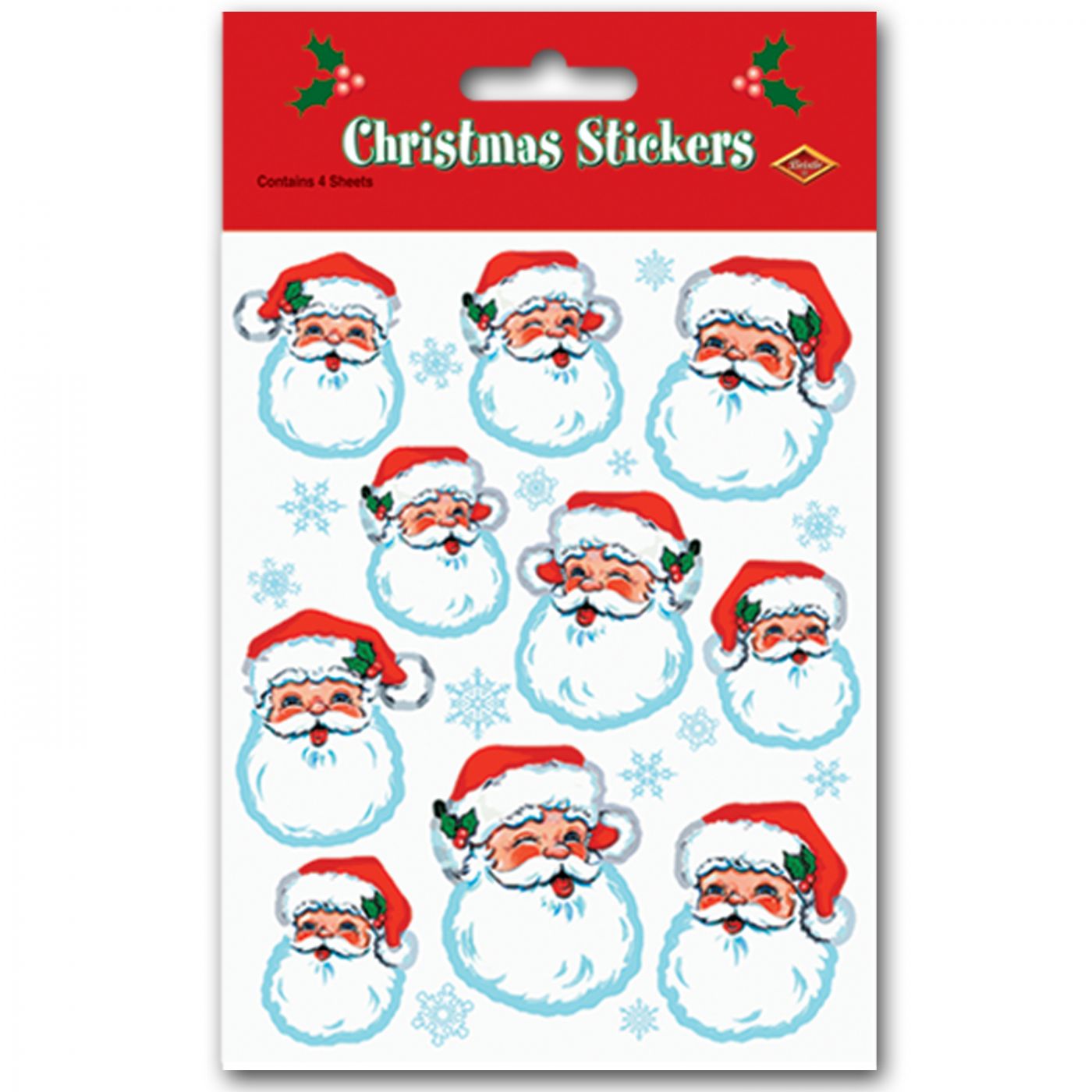 Santa Face Stickers image