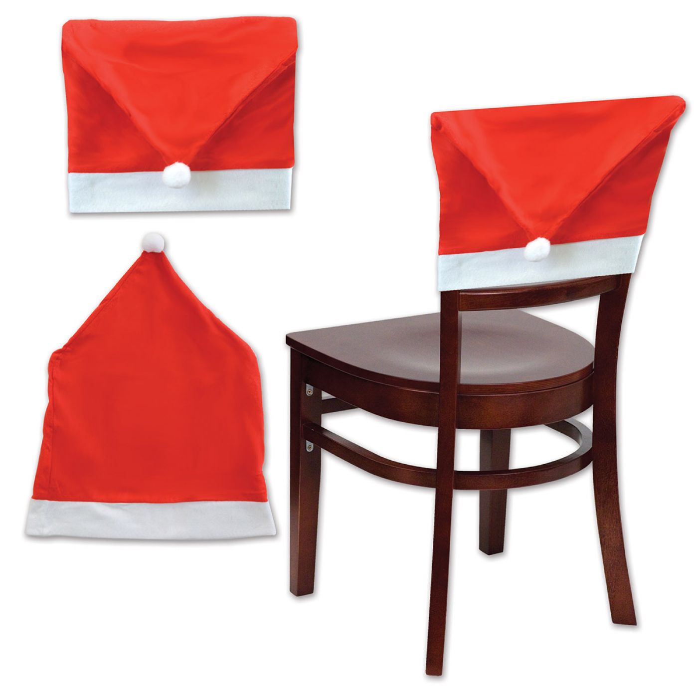 Santa Hat Chair Cover image
