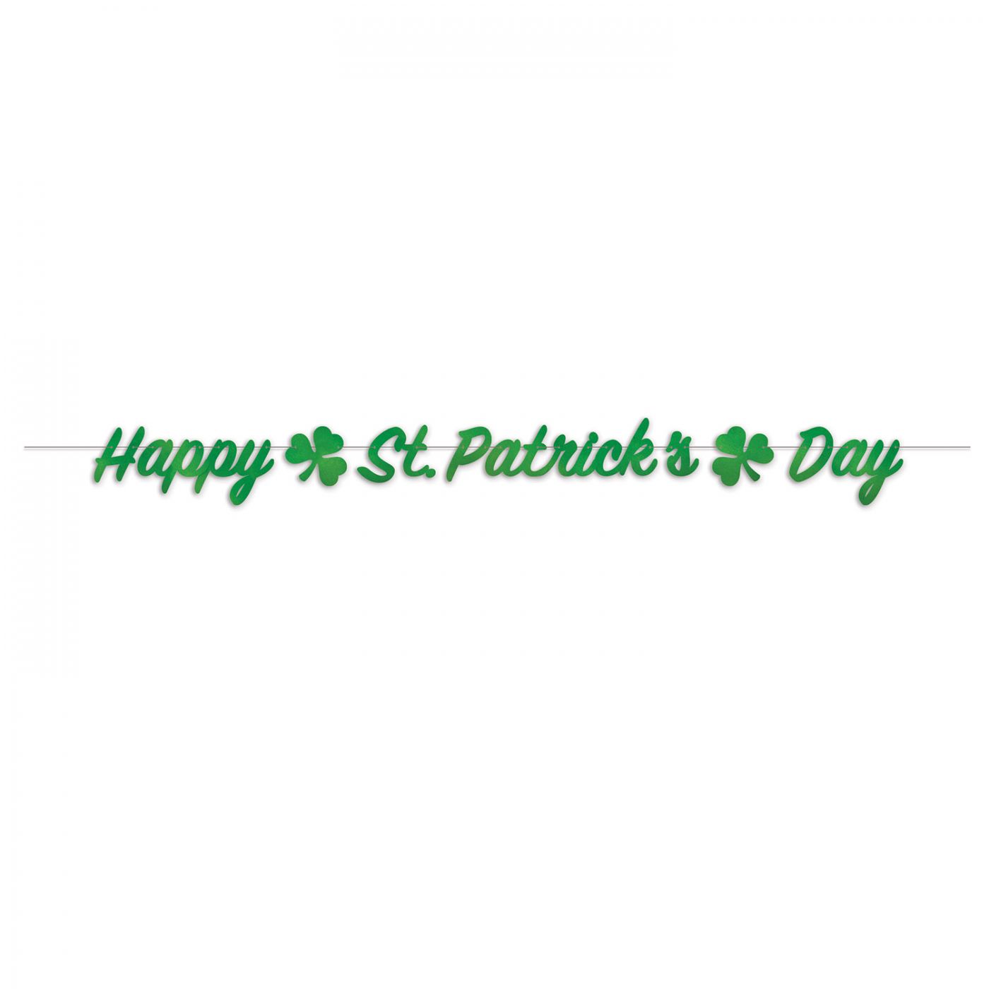 Foil Happy St. Patrick's Day Streamer (12) image