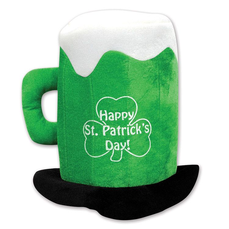 Plush St Patrick's Day Beer Mug Hat (6) image