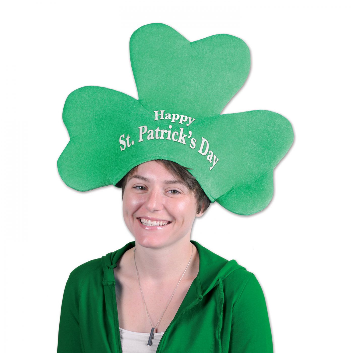 Plush St Patrick's Day Shamrock Hat (6) image