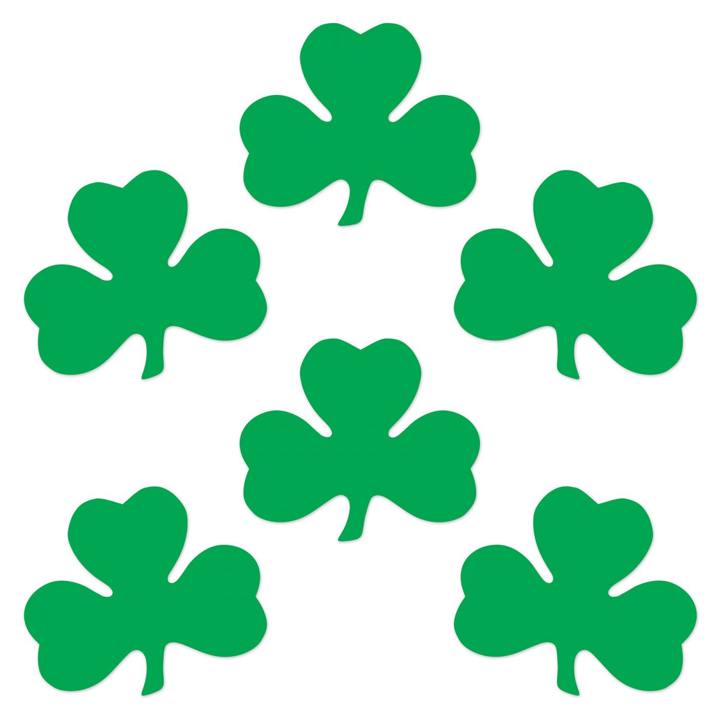 Packaged Printed Shamrock cutouts (24) image