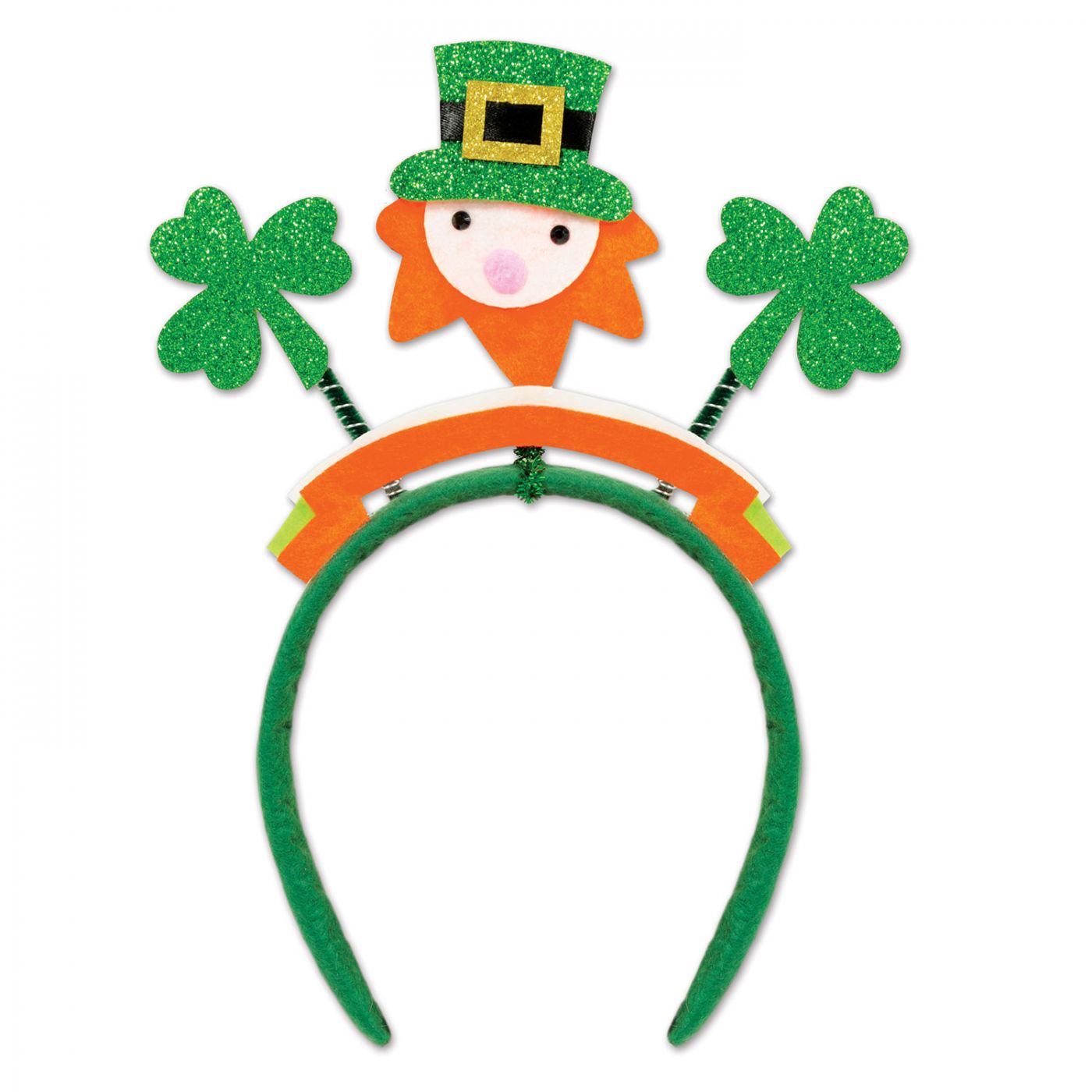 Glittered Shamrock Boppers w/Leprechaun (12) image