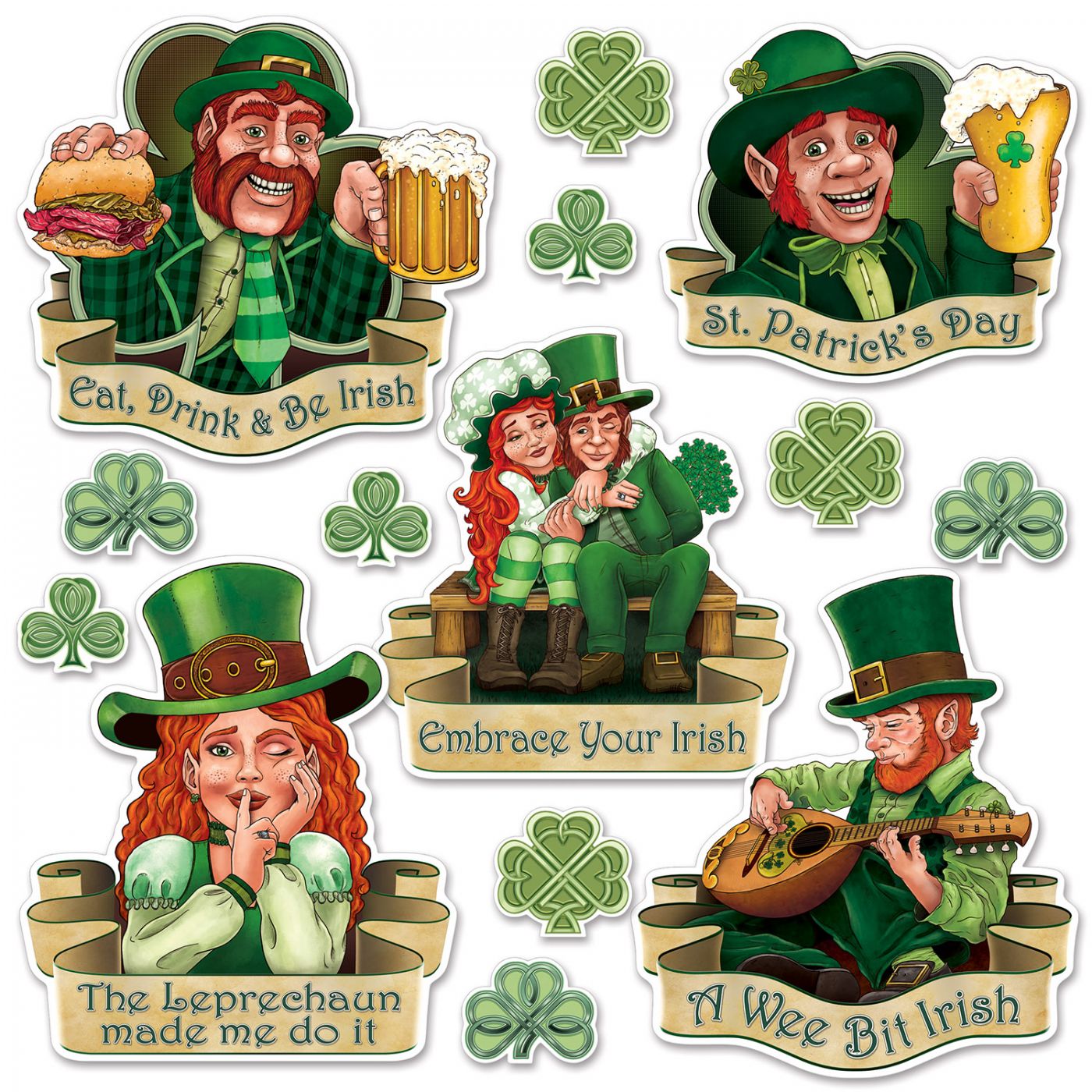 St Patrick's Day Cutouts (12) image