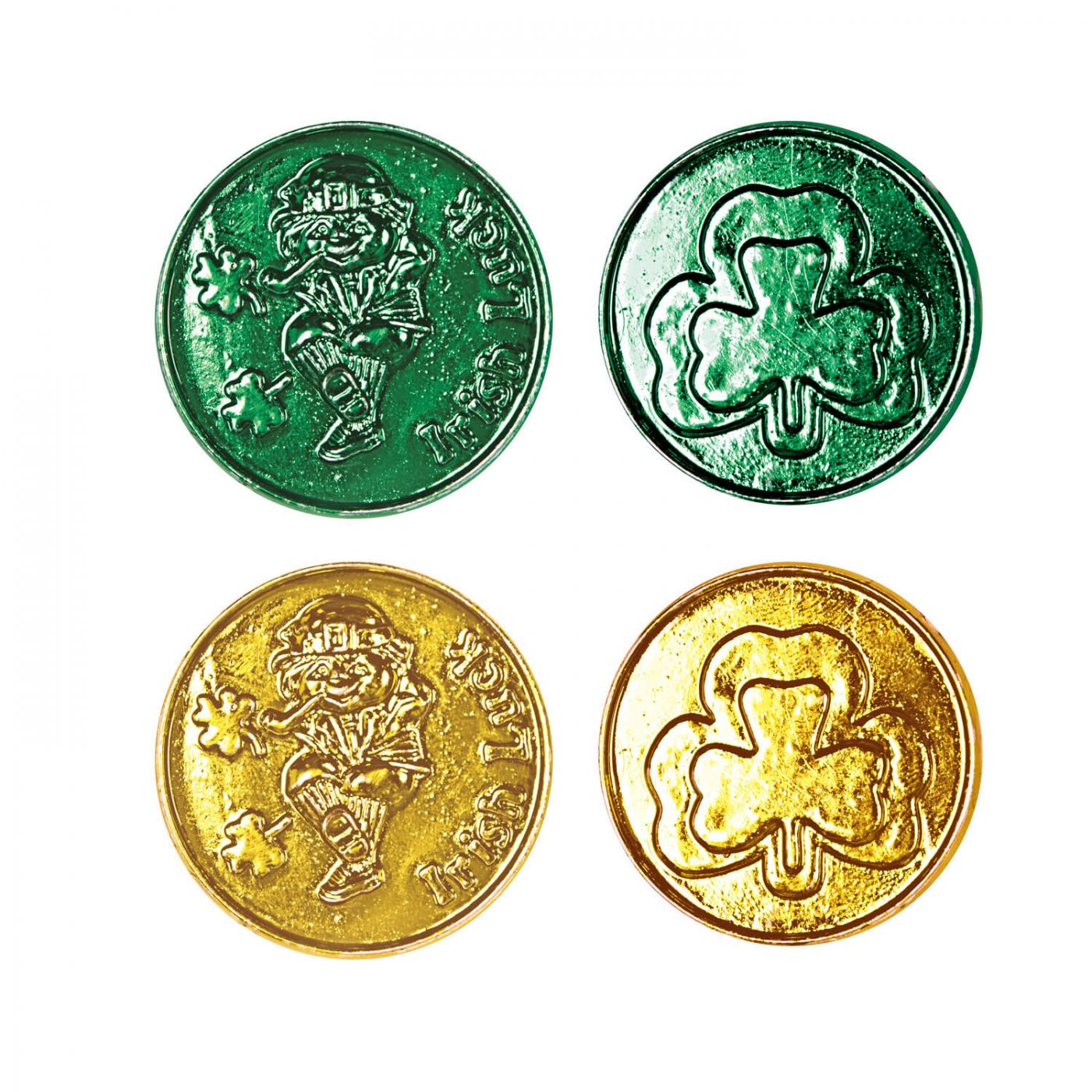 Lucky Leprechaun Plastic Coins (12) image