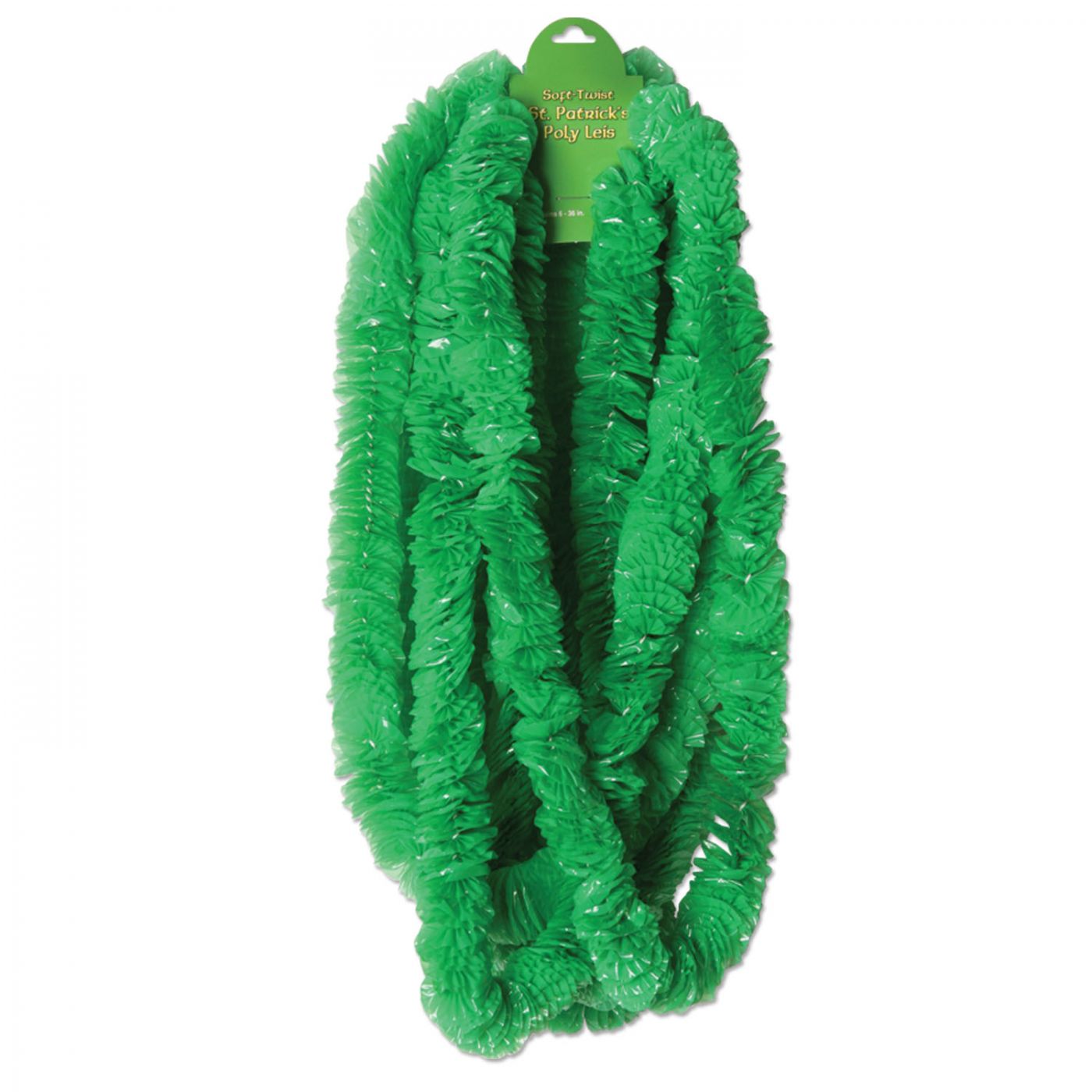 Soft-Twist St Patrick's Poly Leis (144) image