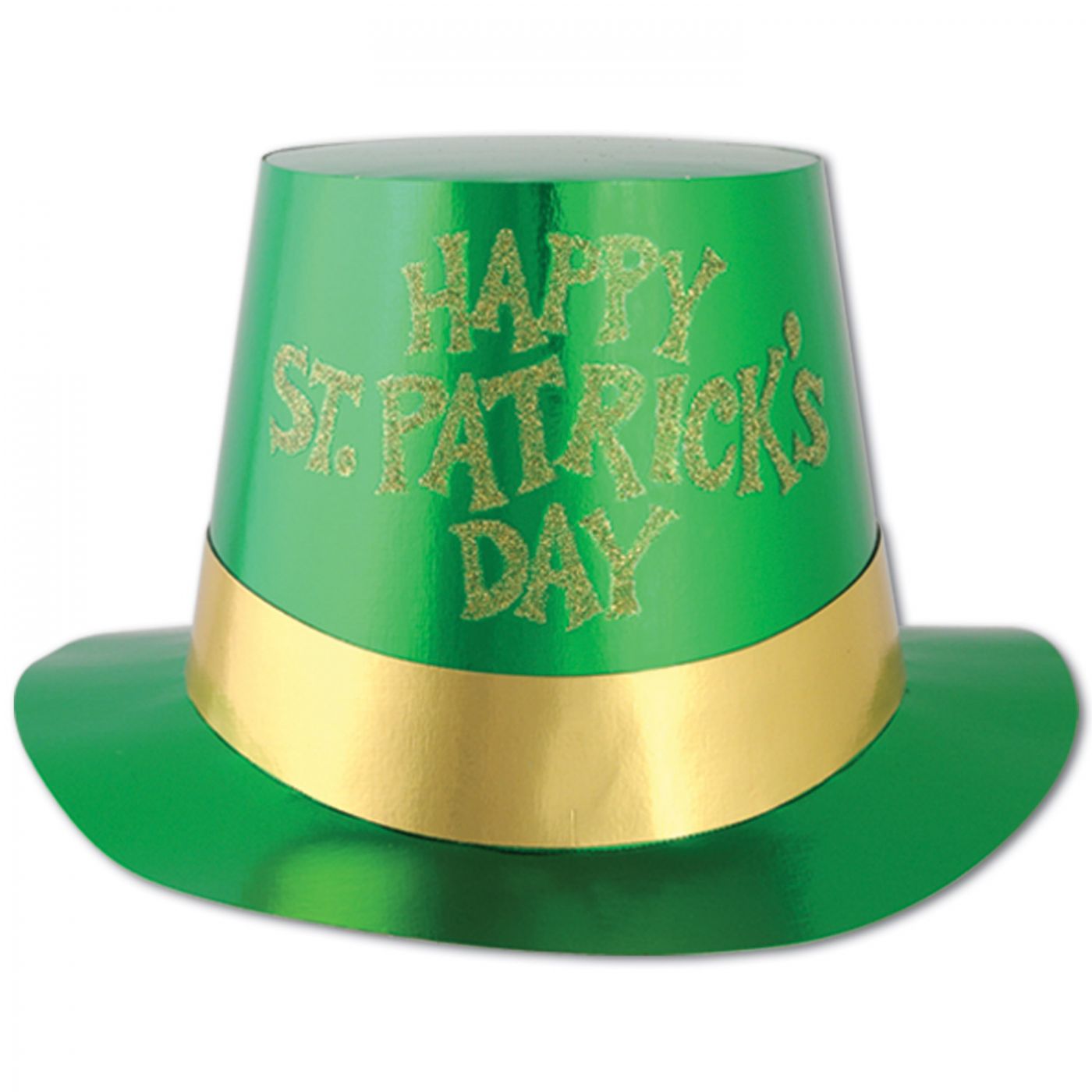 Glittered St Patrick's Day Foil Hi-Hat (25) image