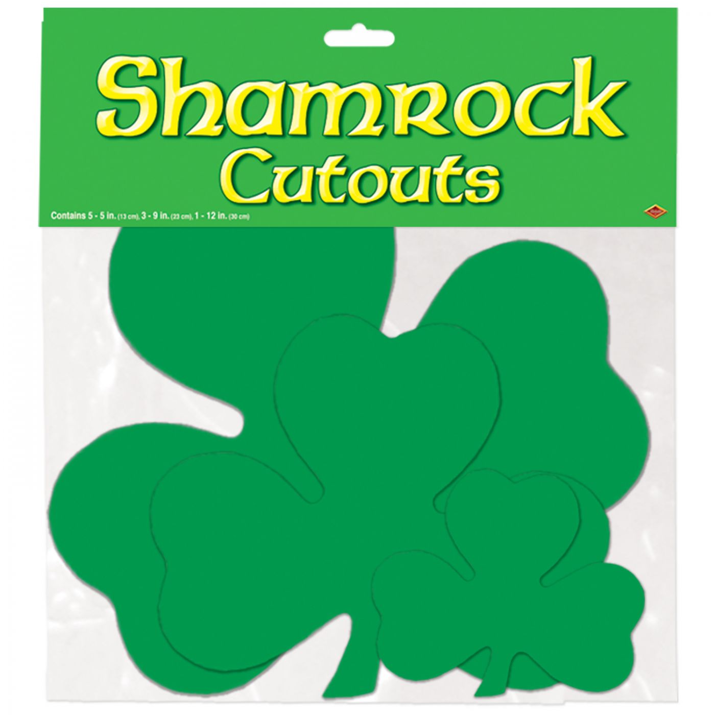 Pkgd Printed Shamrock Cutouts (24) image