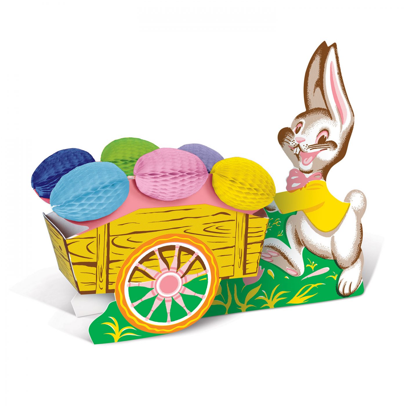 Vintage Easter Bunny w/Cart image
